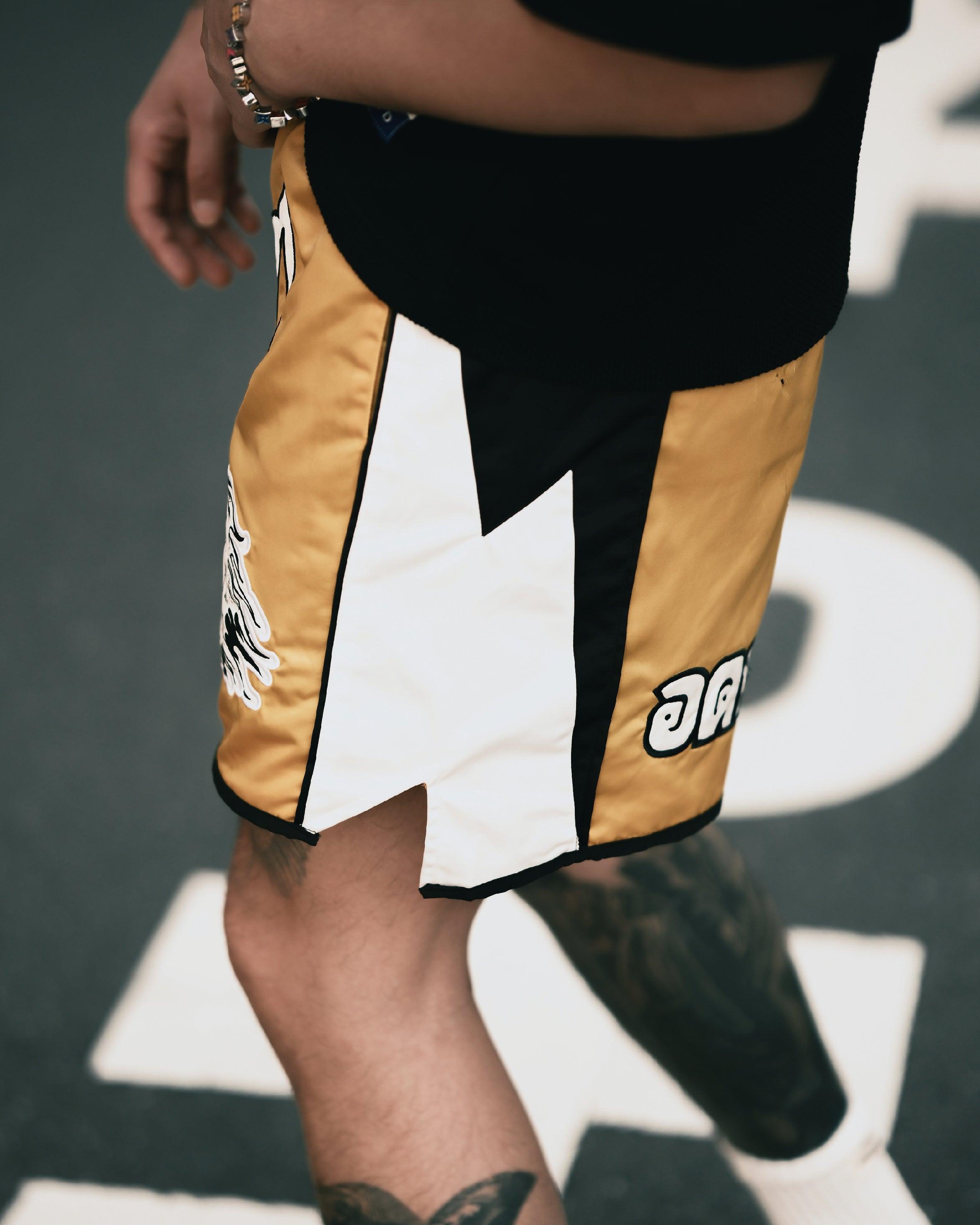 HELL BOXER FROM HELL SHORTS YELLOW - RESERFF Hell Boxer From Hell Shorts Yellow
