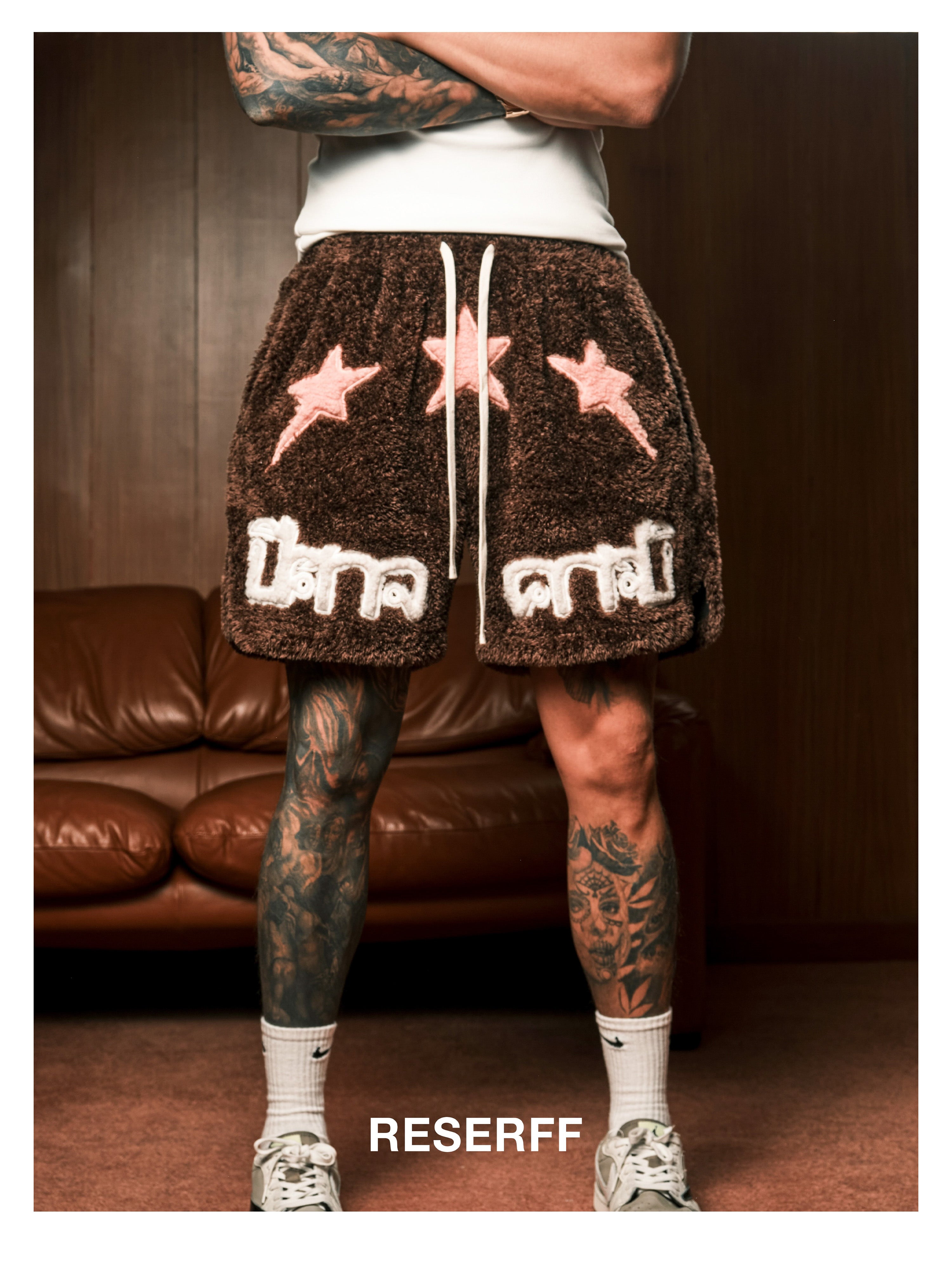 LIMITED EDITION TRAVIS SCOTT MIDDLE EAST CONCERT PLUSH EMBROIDERED BOXING SHORTS