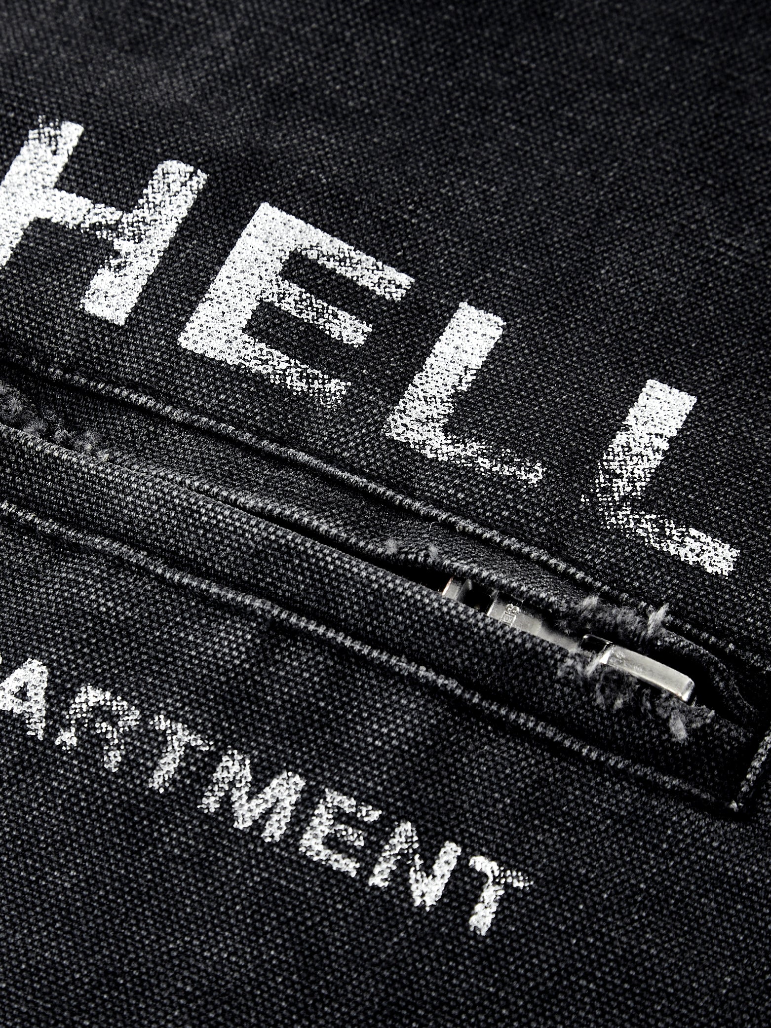 Gravestone Skull Detroit Vintage Distressed Canvas Jacket