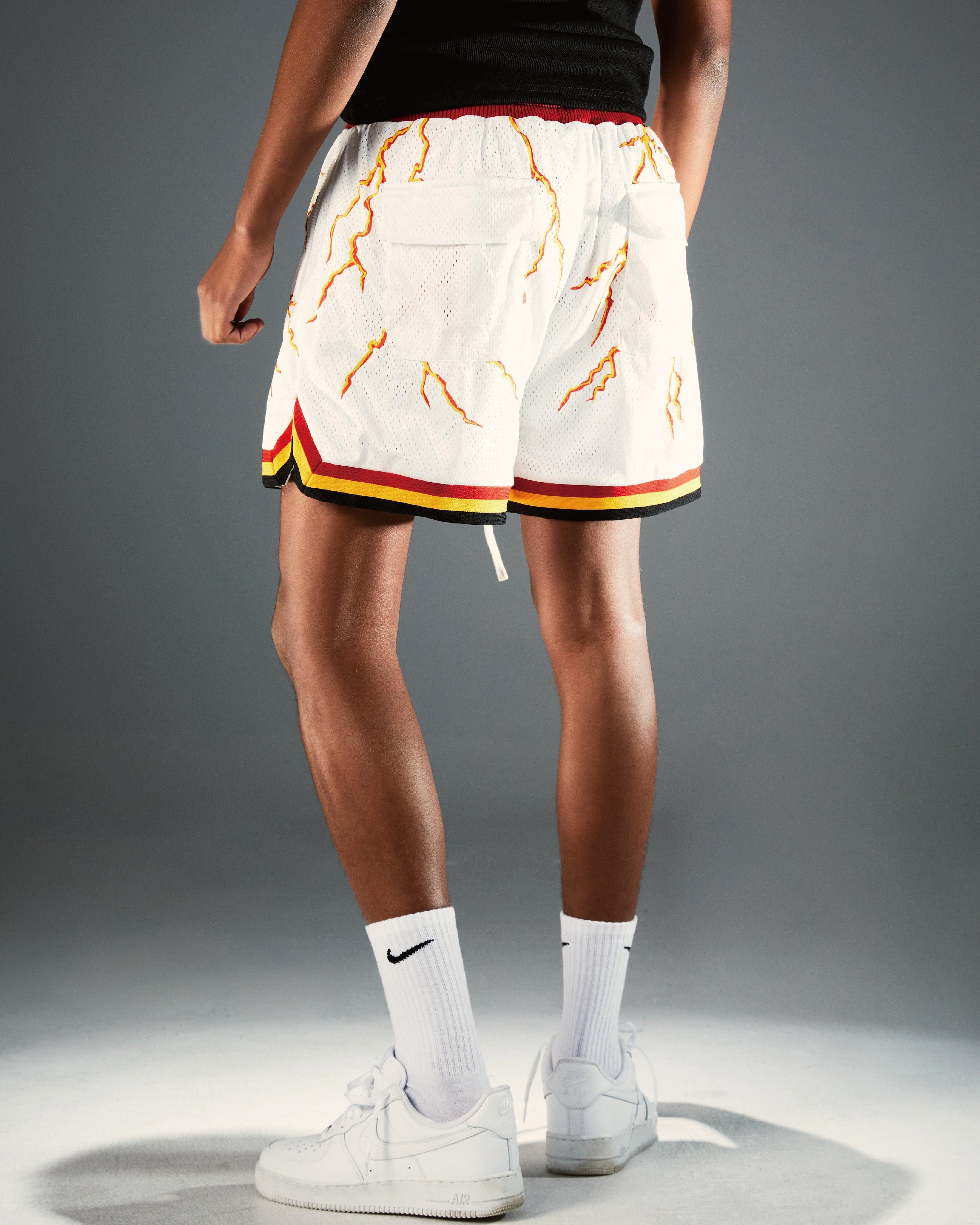 R LIGHTNING PRINTFUL MESH SHORTS - RESERFF R LIGHTNING PRINTFUL MESH SHORTS