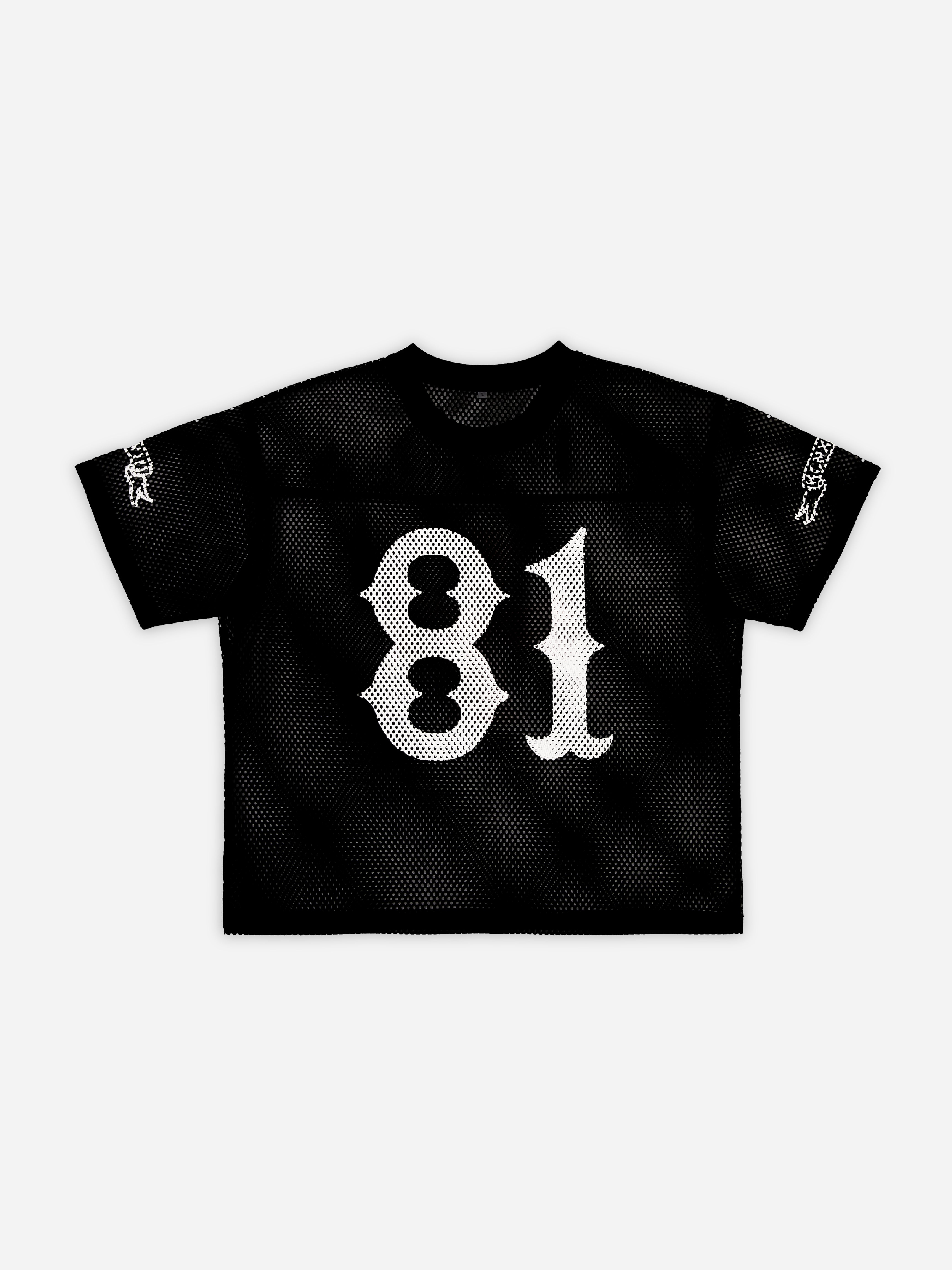 ANGEL LIGHT CROSS PRINT MESH JERSEY TEES