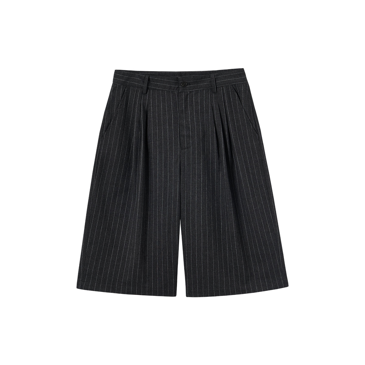 RESERFF Unisex American‑Style Striped Tailored Trousers, Vintage Silhouette Clean‑Fit 7/8 Wide‑Leg Summer Pants For Men Women