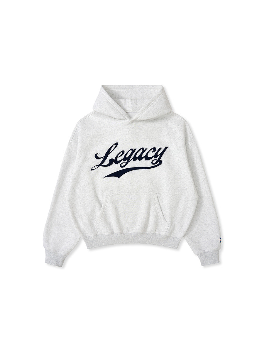 RESERFF X AVIA COLLABORATION VINTAGE PATCH EMBROIDERY PRINT FLEECE-LINED HOODIE HEAVYWEIGHT HOODIE JACKET