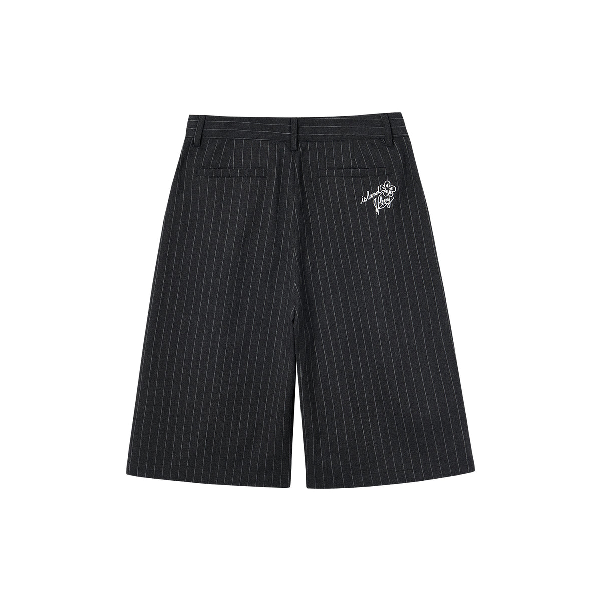 RESERFF Unisex American‑Style Striped Tailored Trousers, Vintage Silhouette Clean‑Fit 7/8 Wide‑Leg Summer Pants For Men Women
