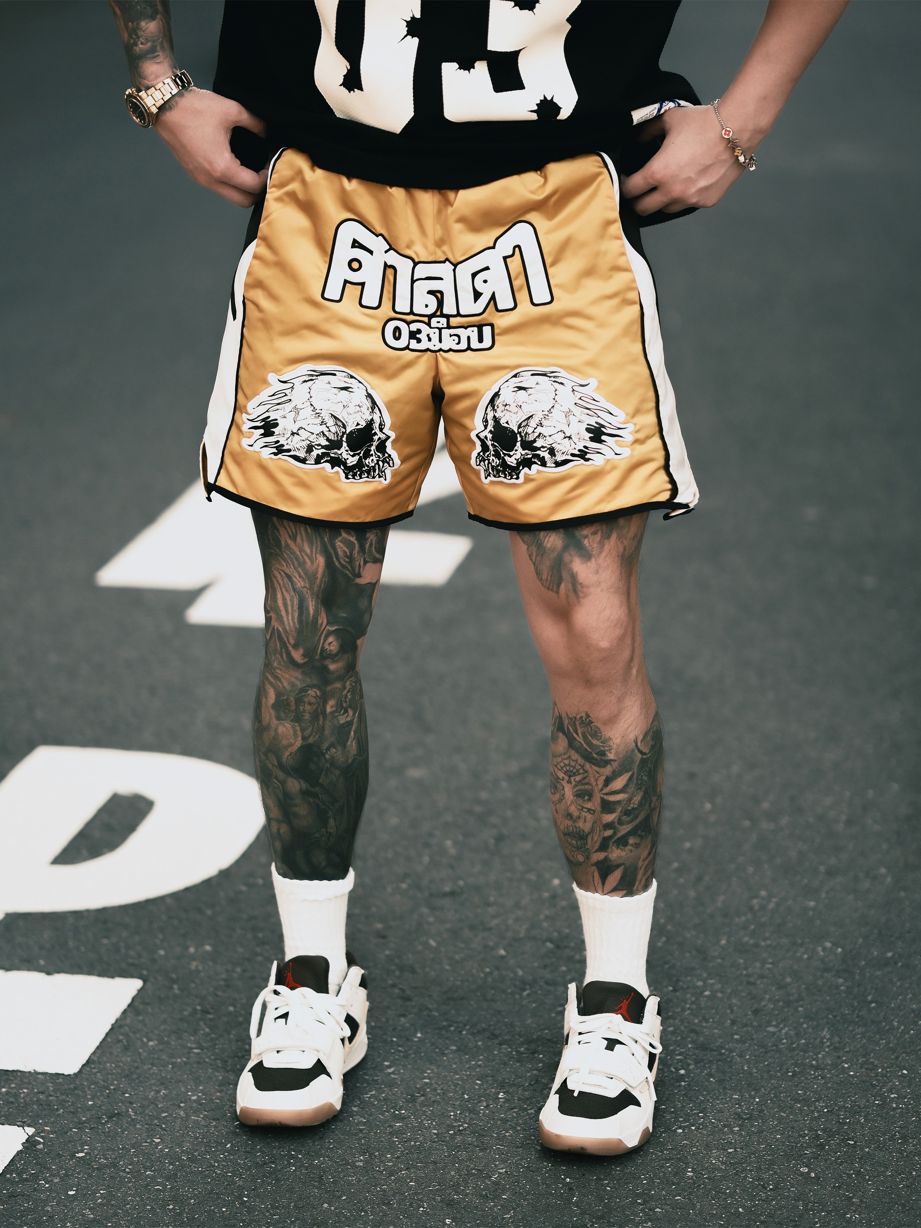 HELL BOXER FROM HELL BOXING SHORTS PINK