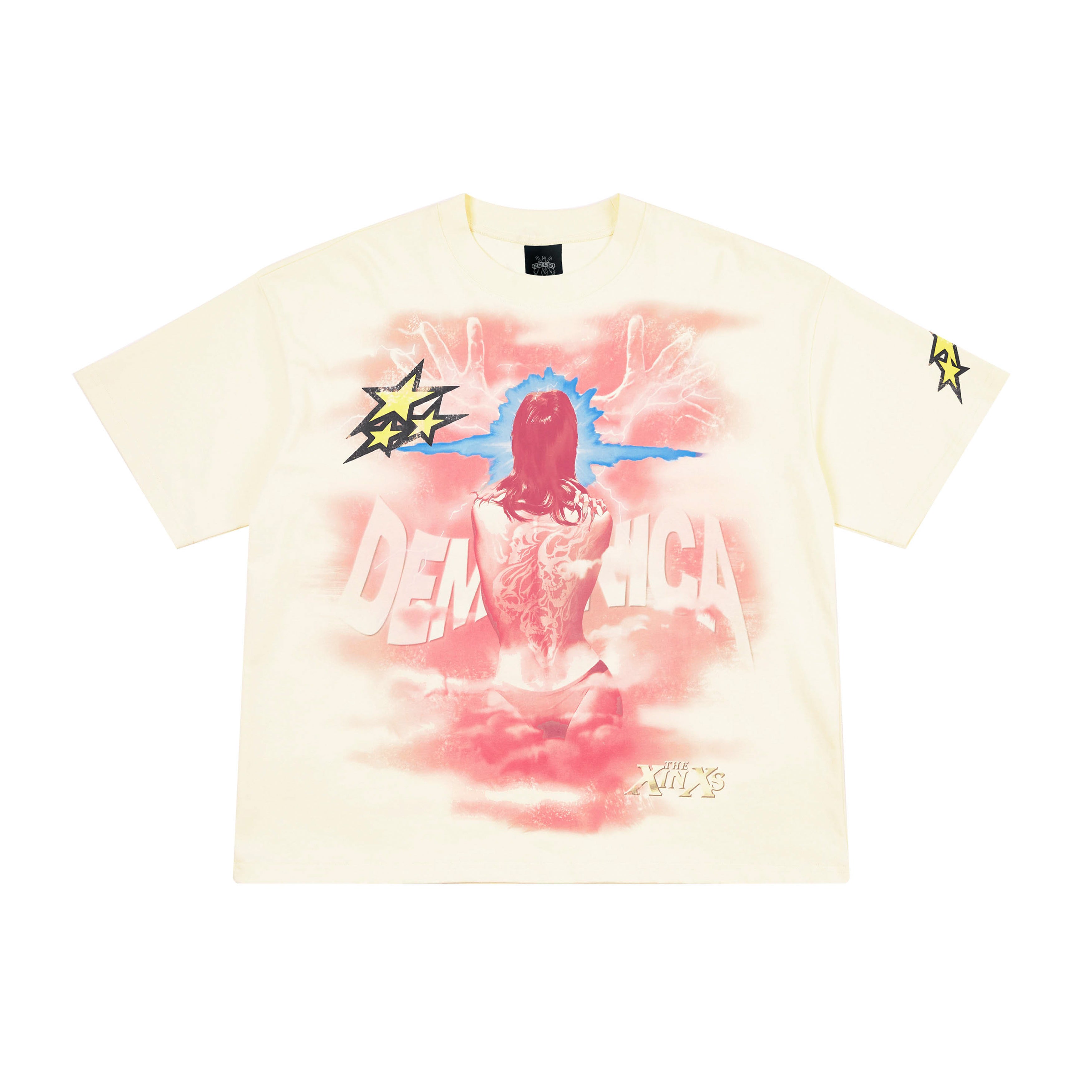 LIGHTNING WITCH RETRO ILLUSTRATION LIMITED PRINT SILHOUETTE TEES