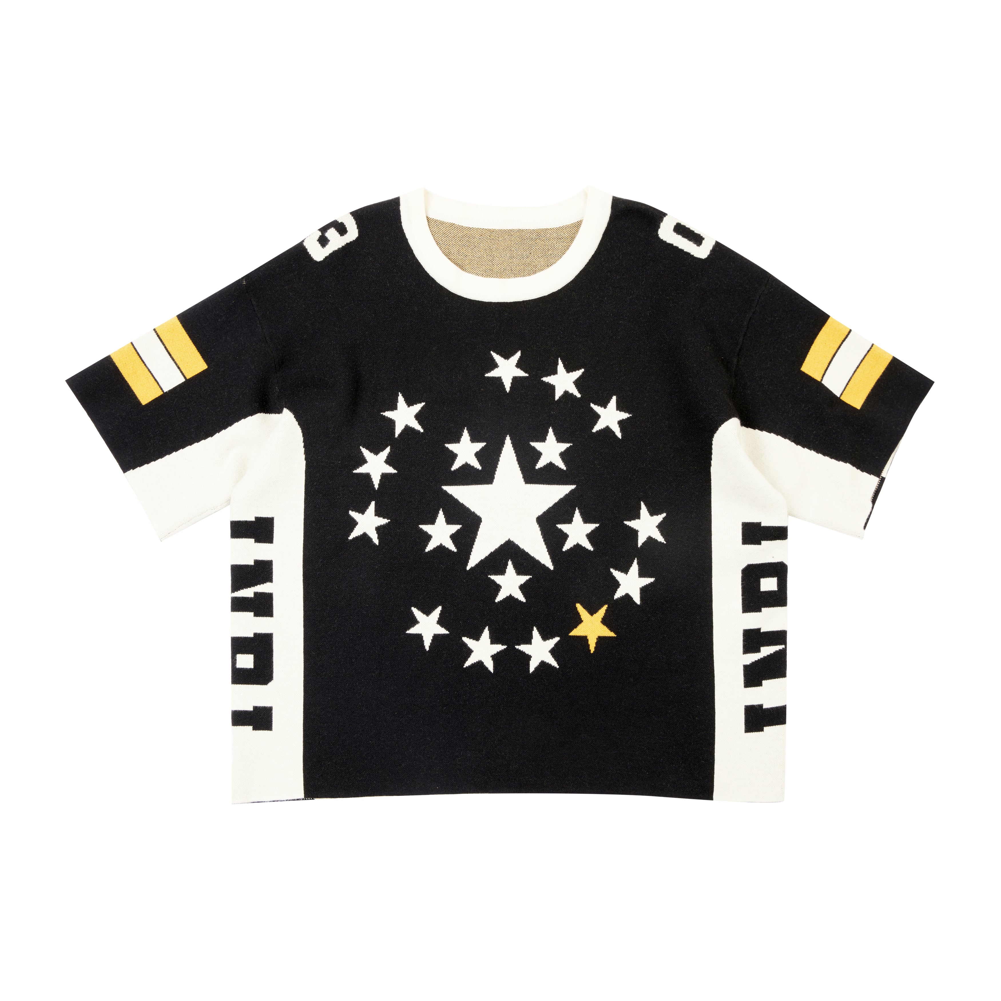 ROMAN STAR JACQUARD KNITTED JERSEY TEES