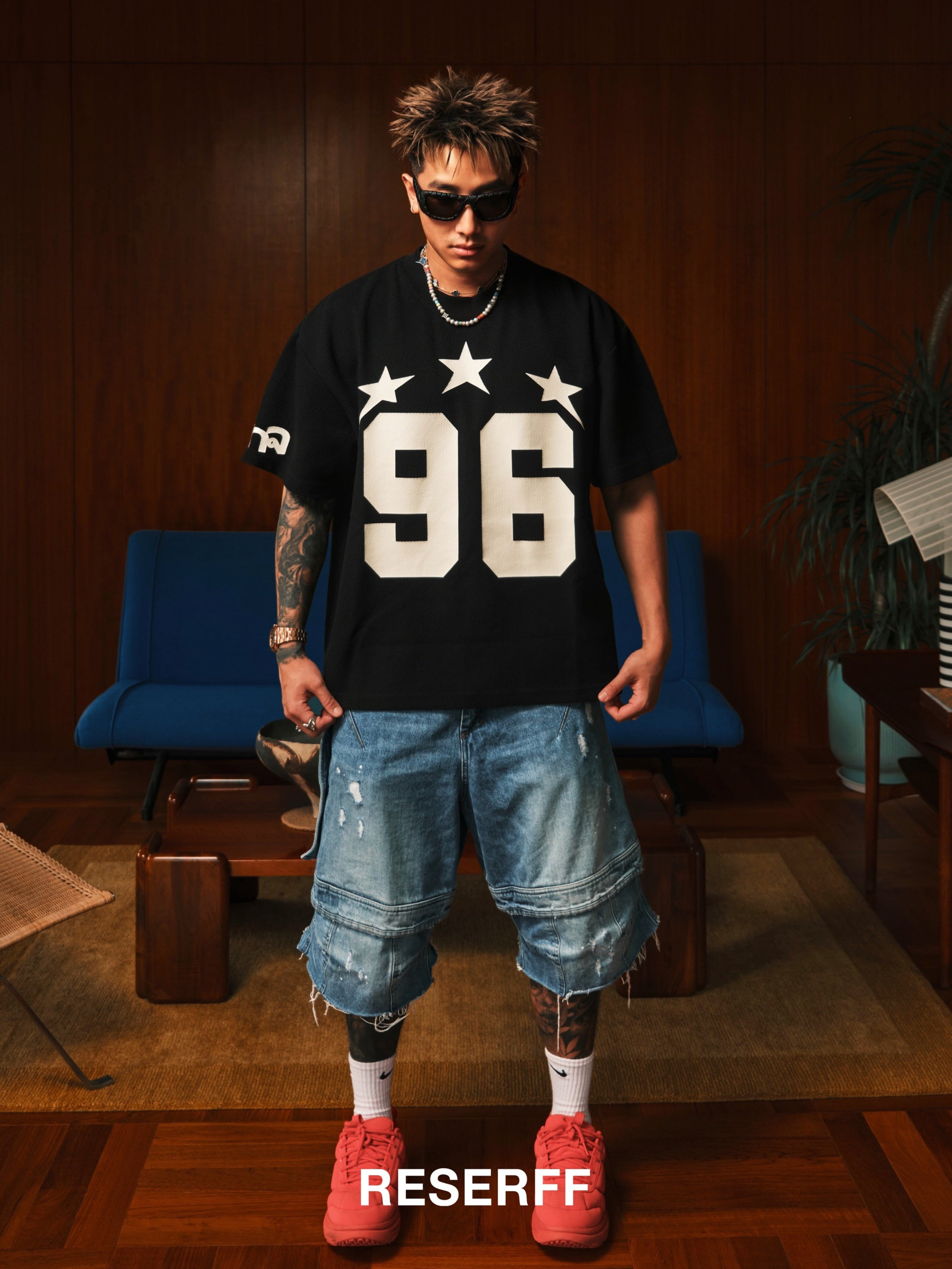 DANCER CLUB STREET STAR WAFFLE JERSEY SHORT SLEEVE