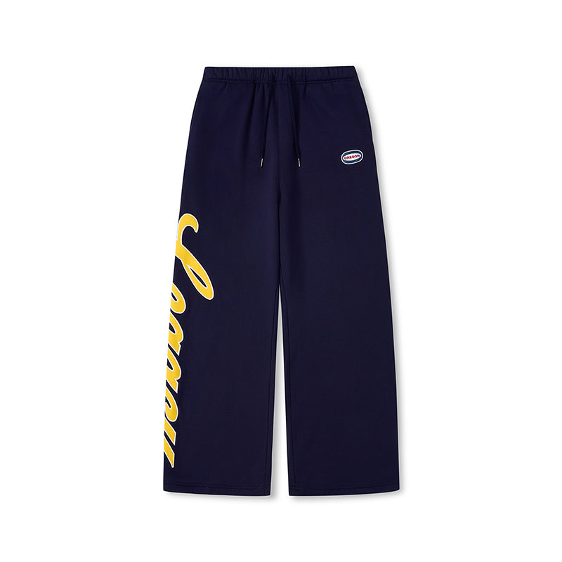 RESERFF X AVIA CO-BRANDED RETRO PATCH EMBROIDERY LOOSE DRAPE DRAWSTRING HEAVYWEIGHT SWEATPANTS