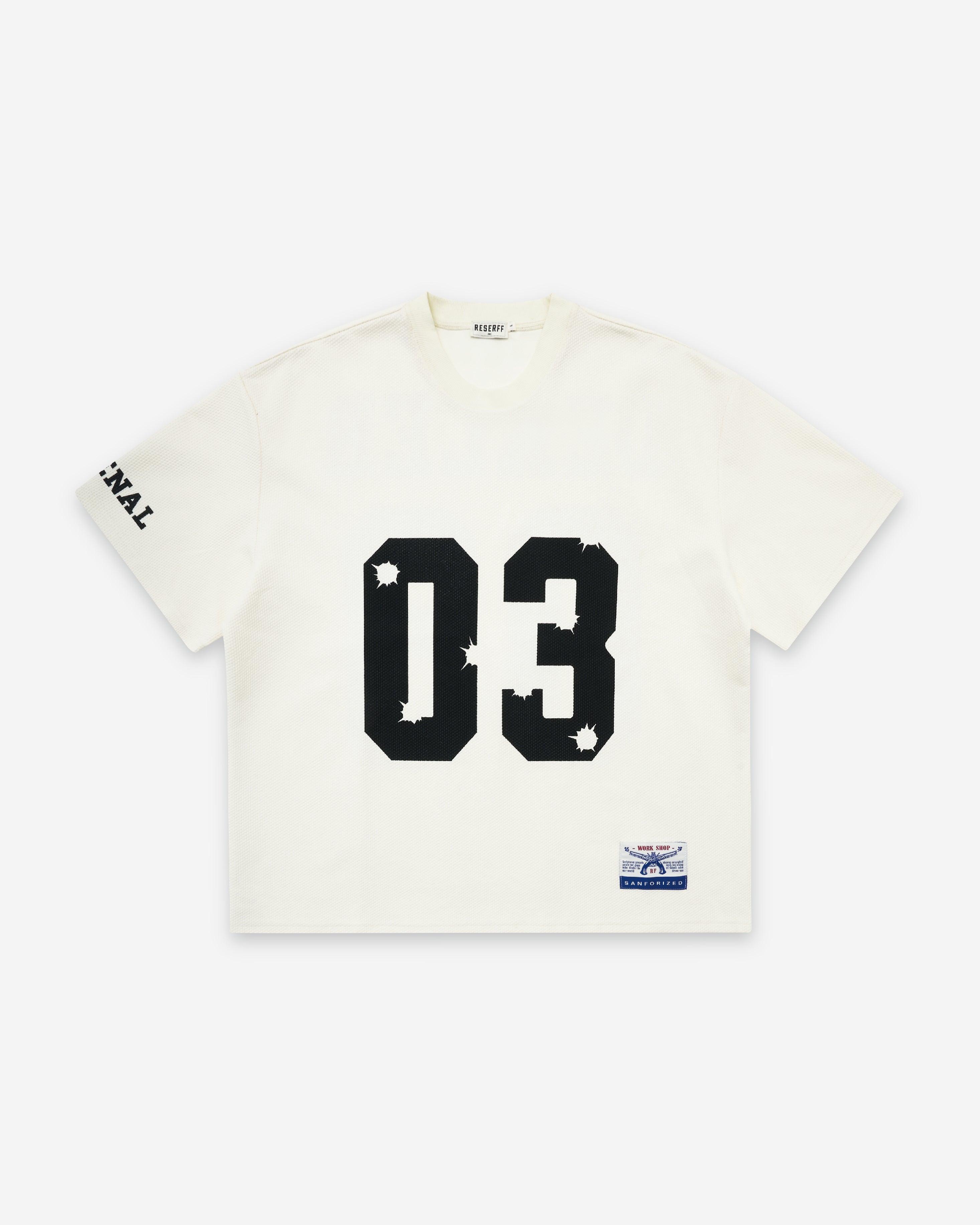 SINGLE MISSION 03 DEALER PRINTING TEE OFF WHITE - RESERFF   Single Mission 03 Dealer Printing Tee Off white 