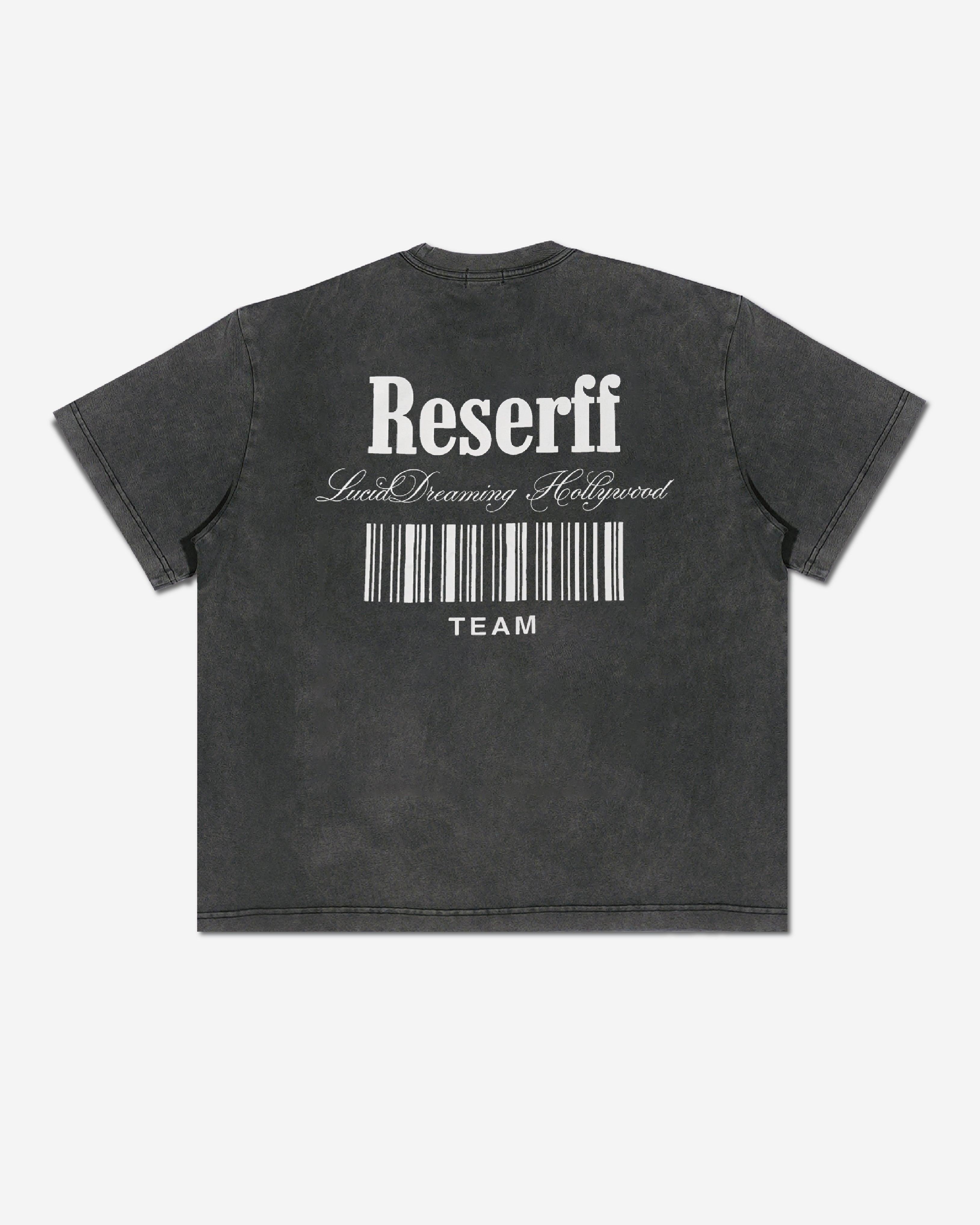 BARCODE RETRO PRINT VINTAGE GREY TEE - RESERFF   Barcode Retro Print Tee｜Vintage Grey 