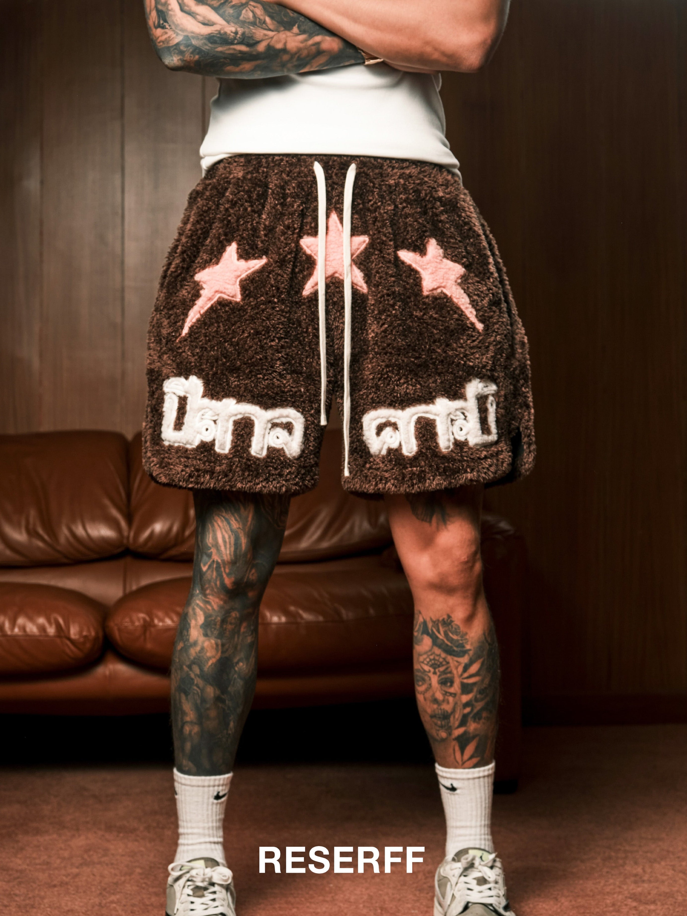 LIMITED EDITION TRAVIS SCOTT MIDDLE EAST CONCERT PLUSH EMBROIDERED BOXING SHORTS