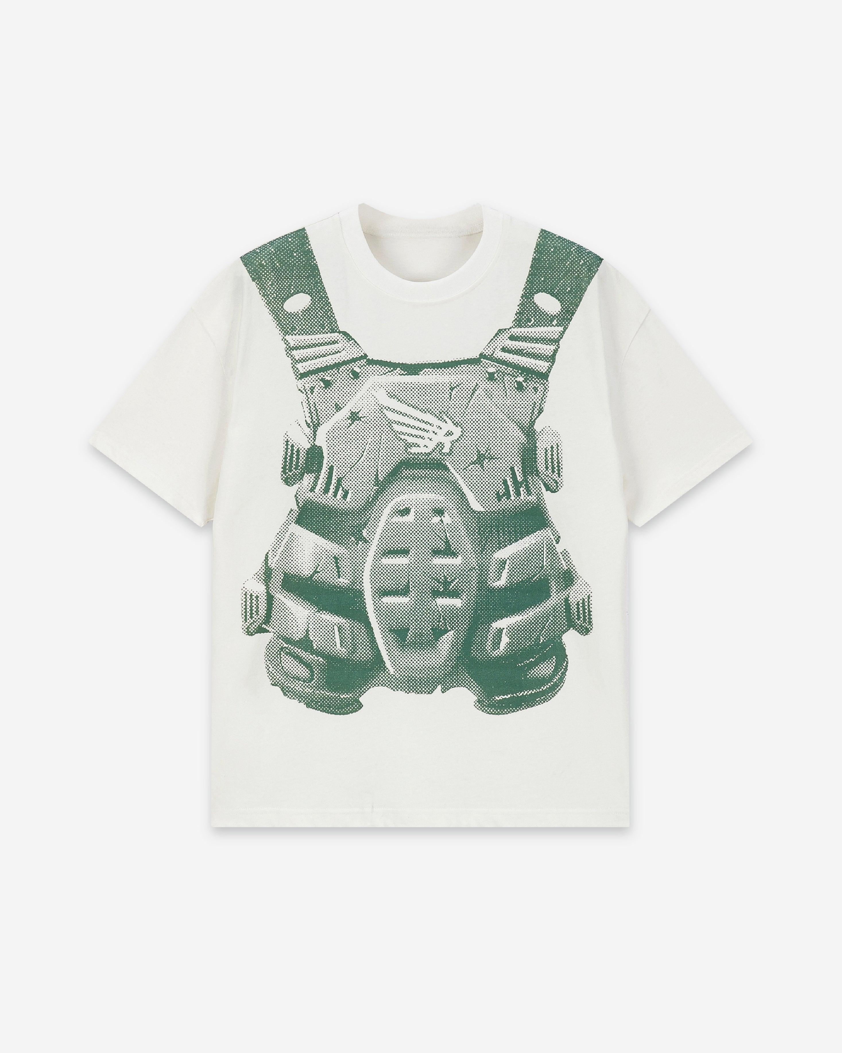 PIXEL BULLET HOLE MECHA PRINTING TEE GREEN - RESERFF   PIXEL BULLET HOLE MECHA PRINTING TEE GREEN 