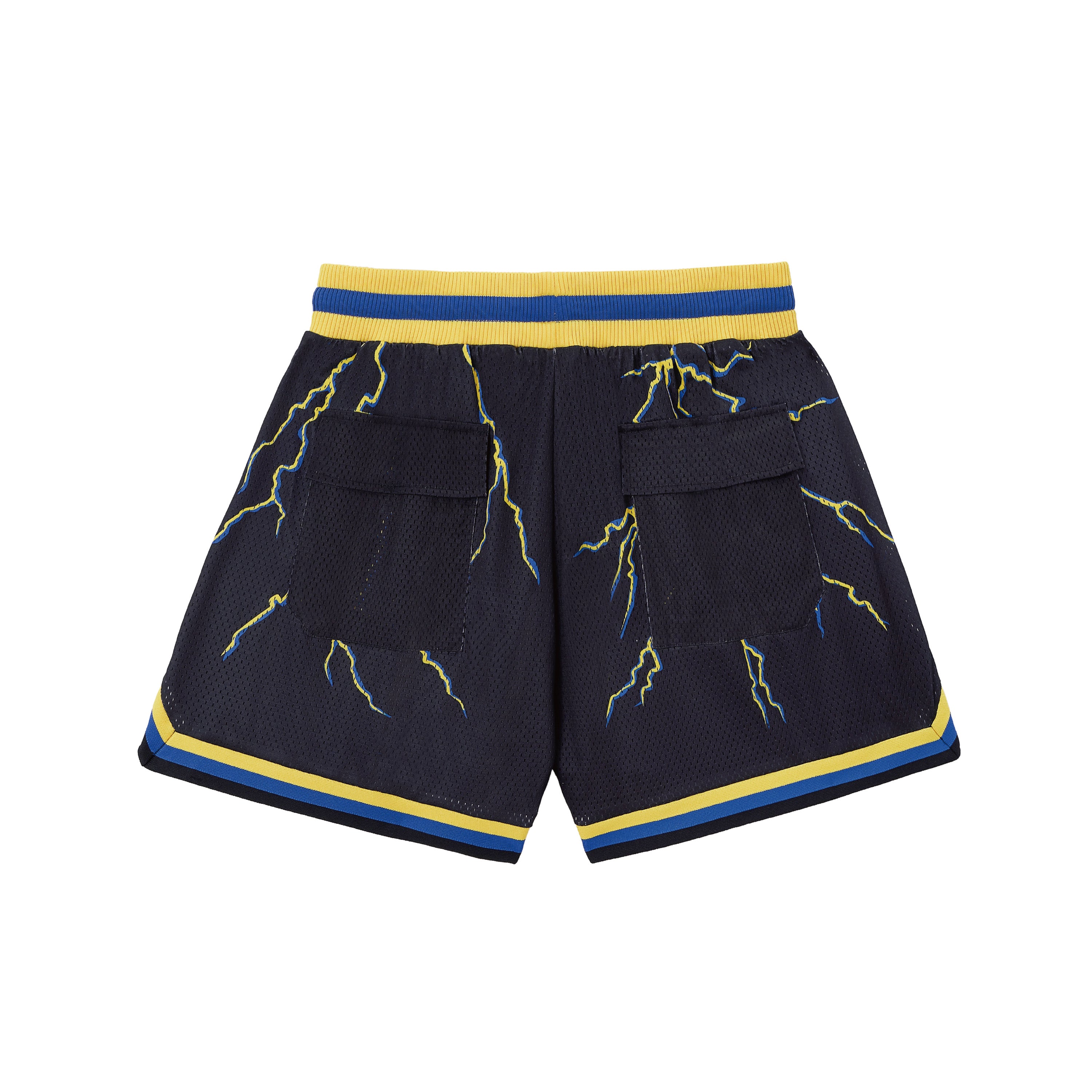 R LIGHTNING PRINTFUL MESH SHORTS