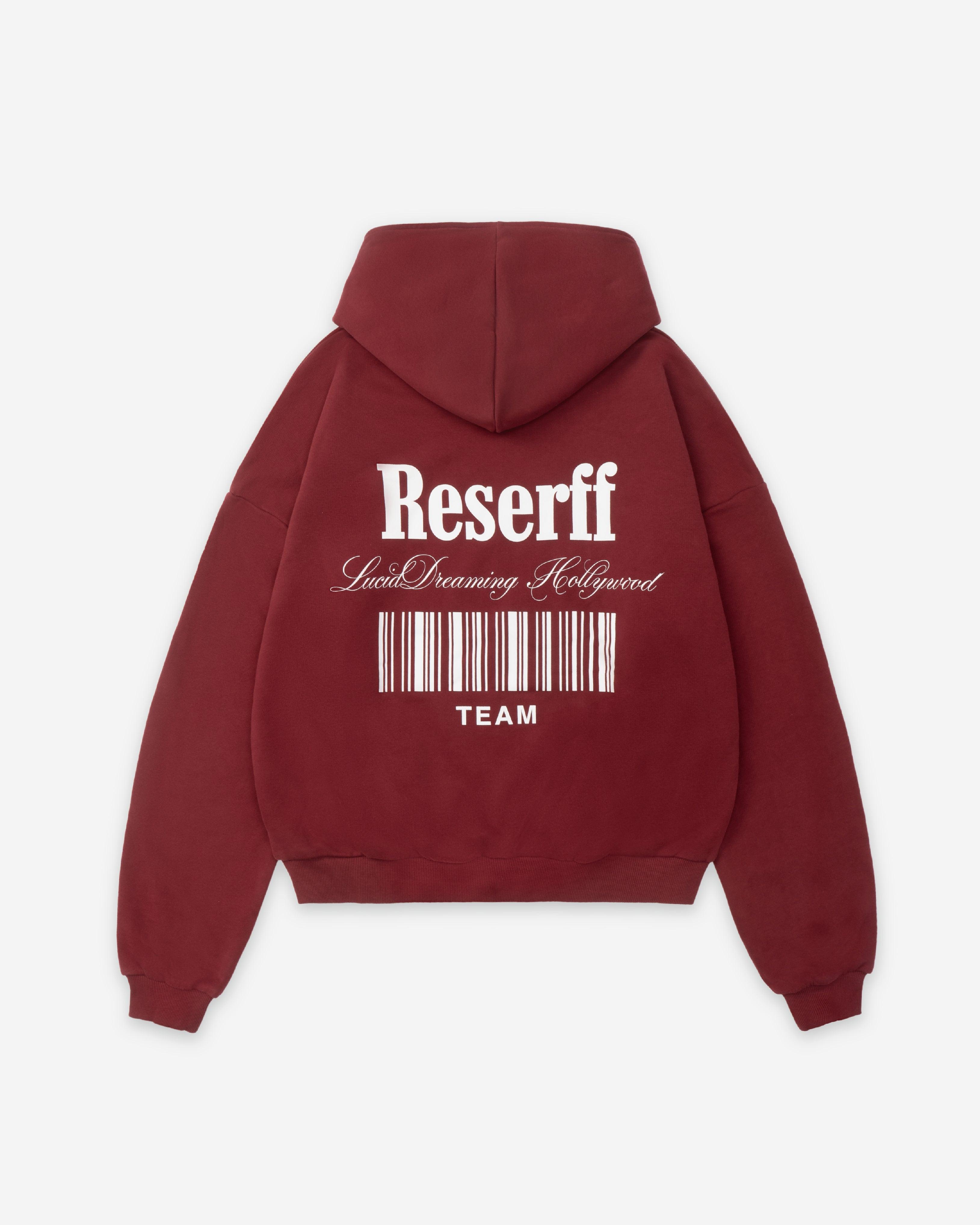 BARCODE PRINTING RELAXED HEAVYWEIGHT 450G HOODIE OATMEAL ASH - RESERFF   Barcode Printing Relaxed Heavyweight 450g Hoodie Oatmeal Ash 