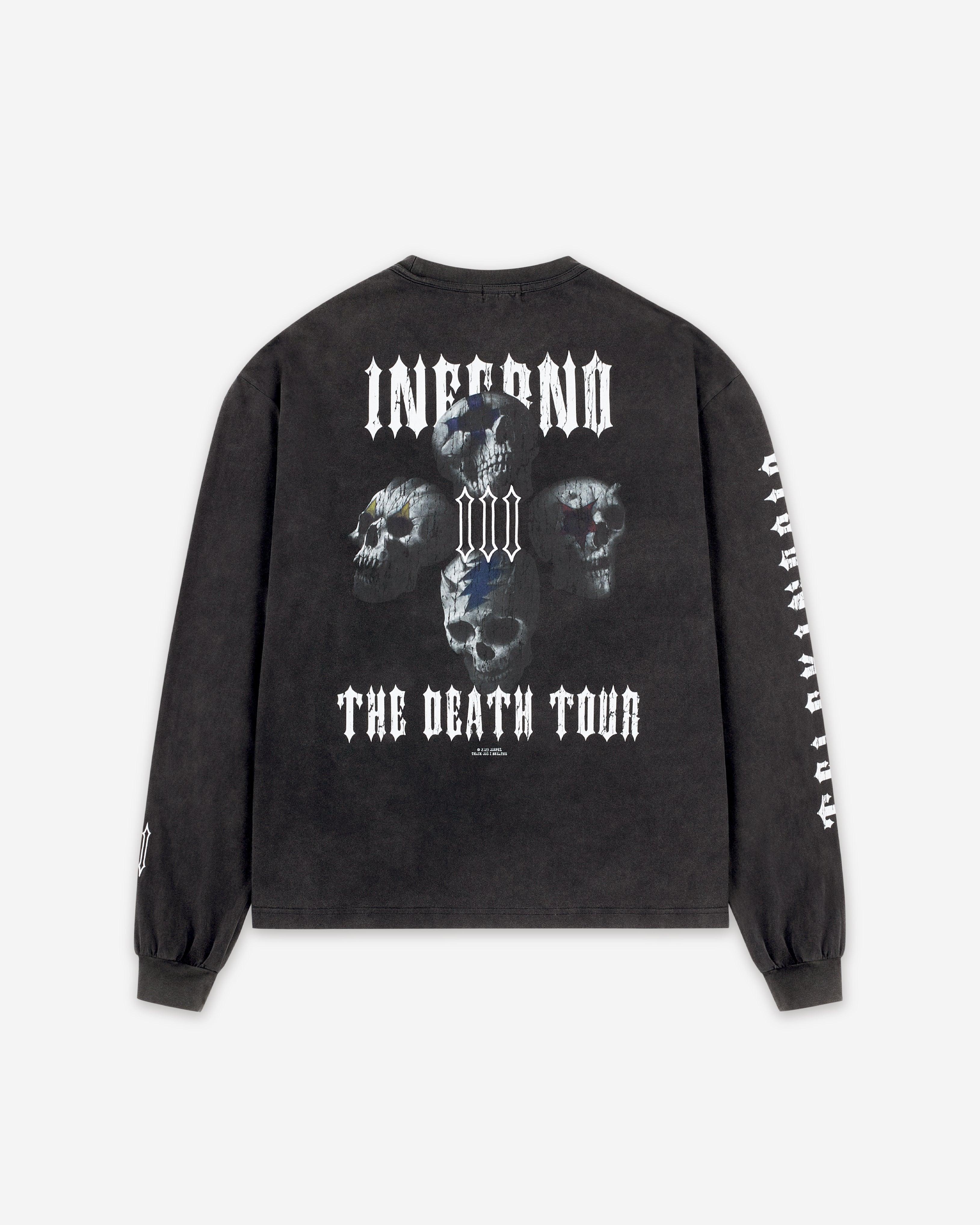 THE DEATH TOURS REBRON SERIES LONG SLEEVE - RESERFF   The Death Tours Rebron Series Long Sleeve｜Vintage gray 