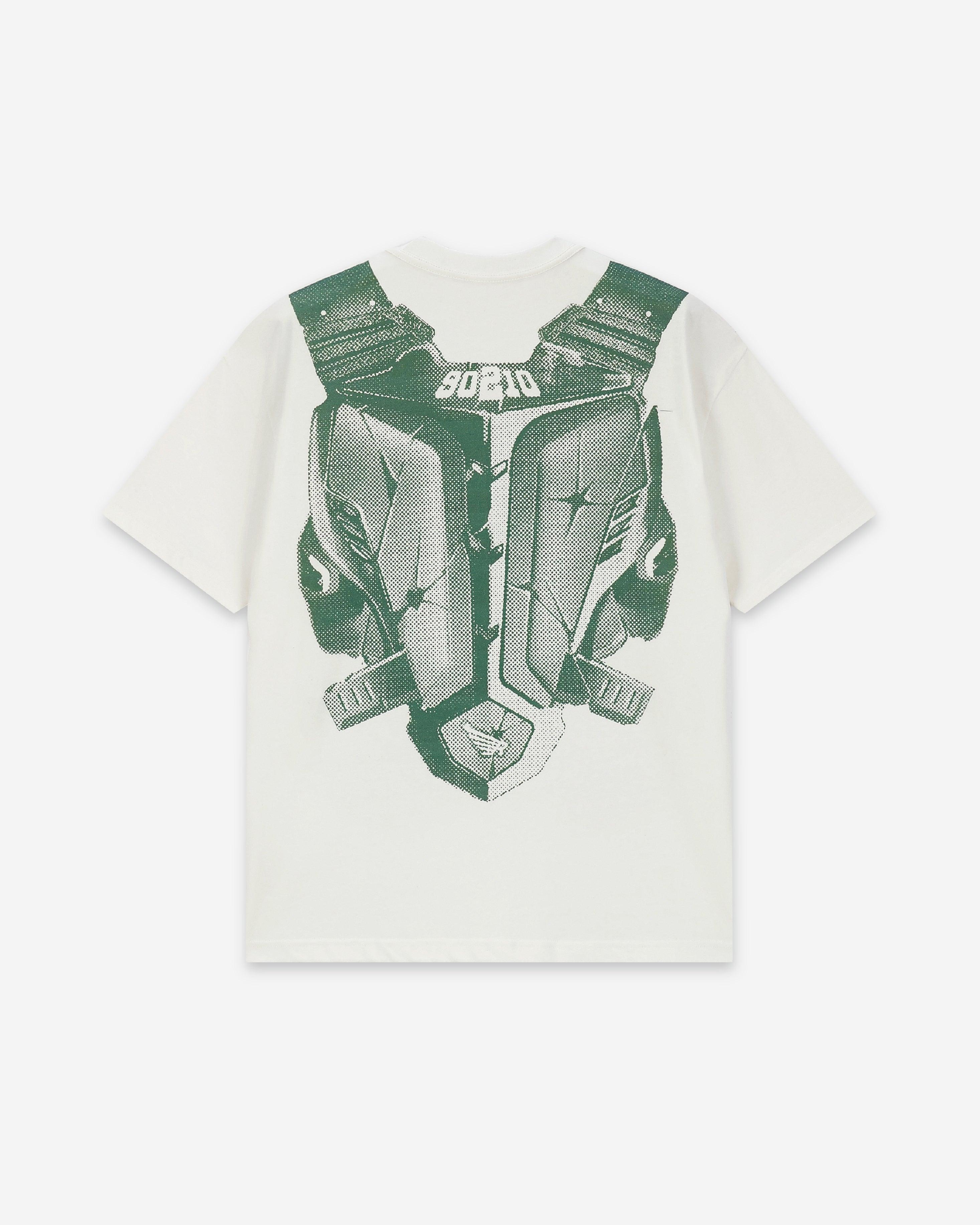 PIXEL BULLET HOLE MECHA PRINTING TEE GREEN - RESERFF   PIXEL BULLET HOLE MECHA PRINTING TEE GREEN 