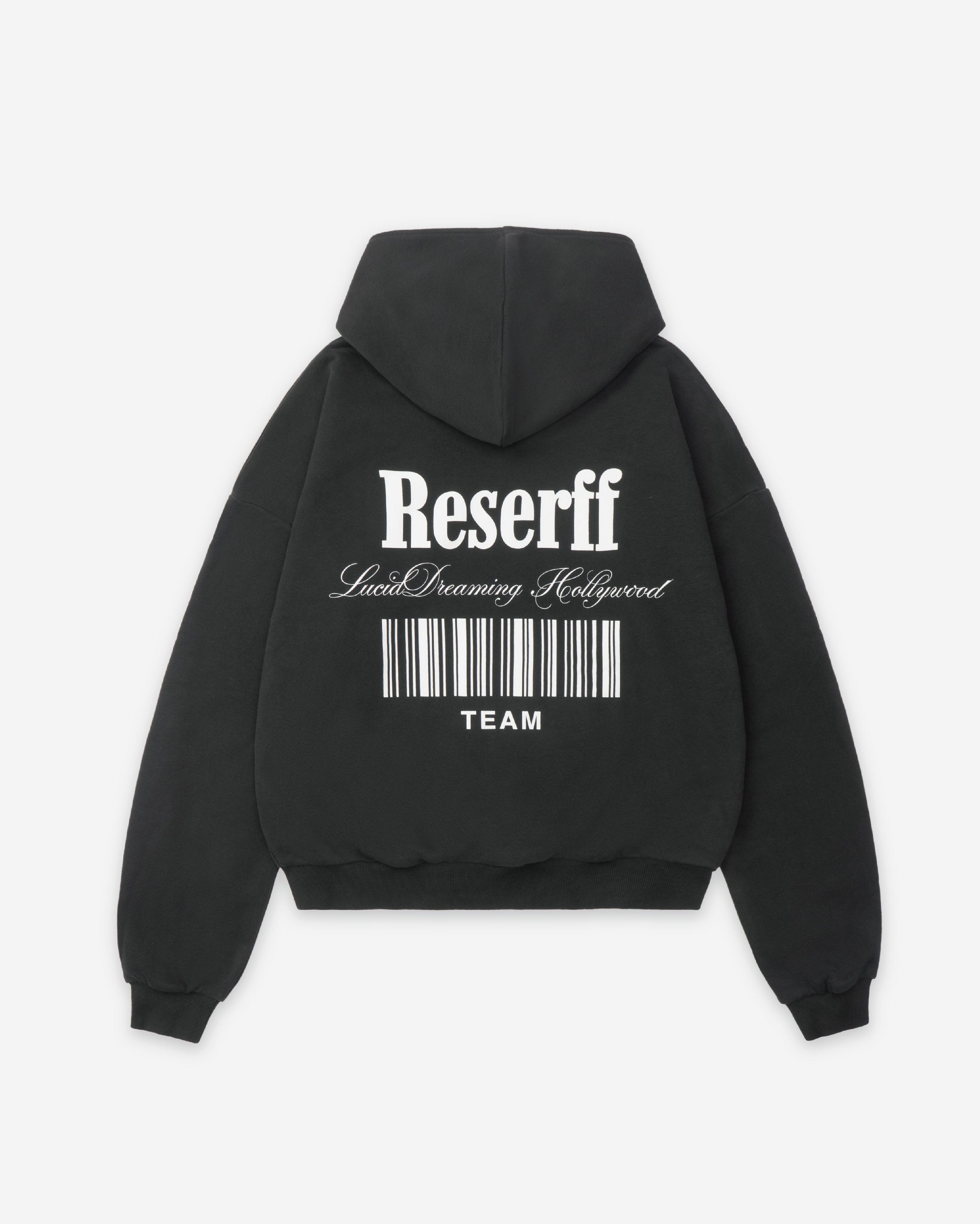 BARCODE PRINTING RELAXED HEAVYWEIGHT 450G HOODIE OATMEAL ASH - RESERFF   Barcode Printing Relaxed Heavyweight 450g Hoodie Oatmeal Ash 