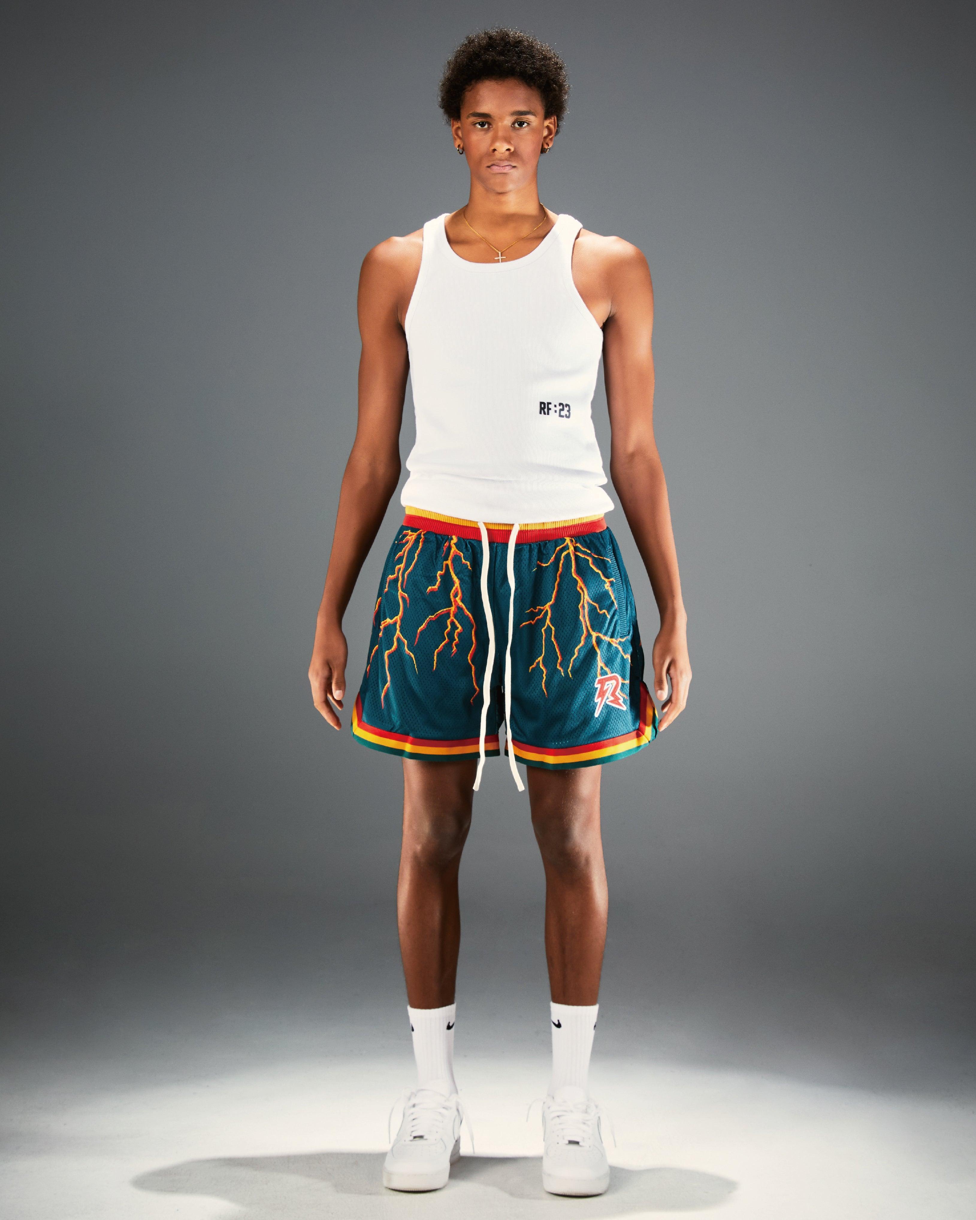 R LIGHTNING MESH SHORTS - RESERFF   R LIGHTNING MESH SHORTS 