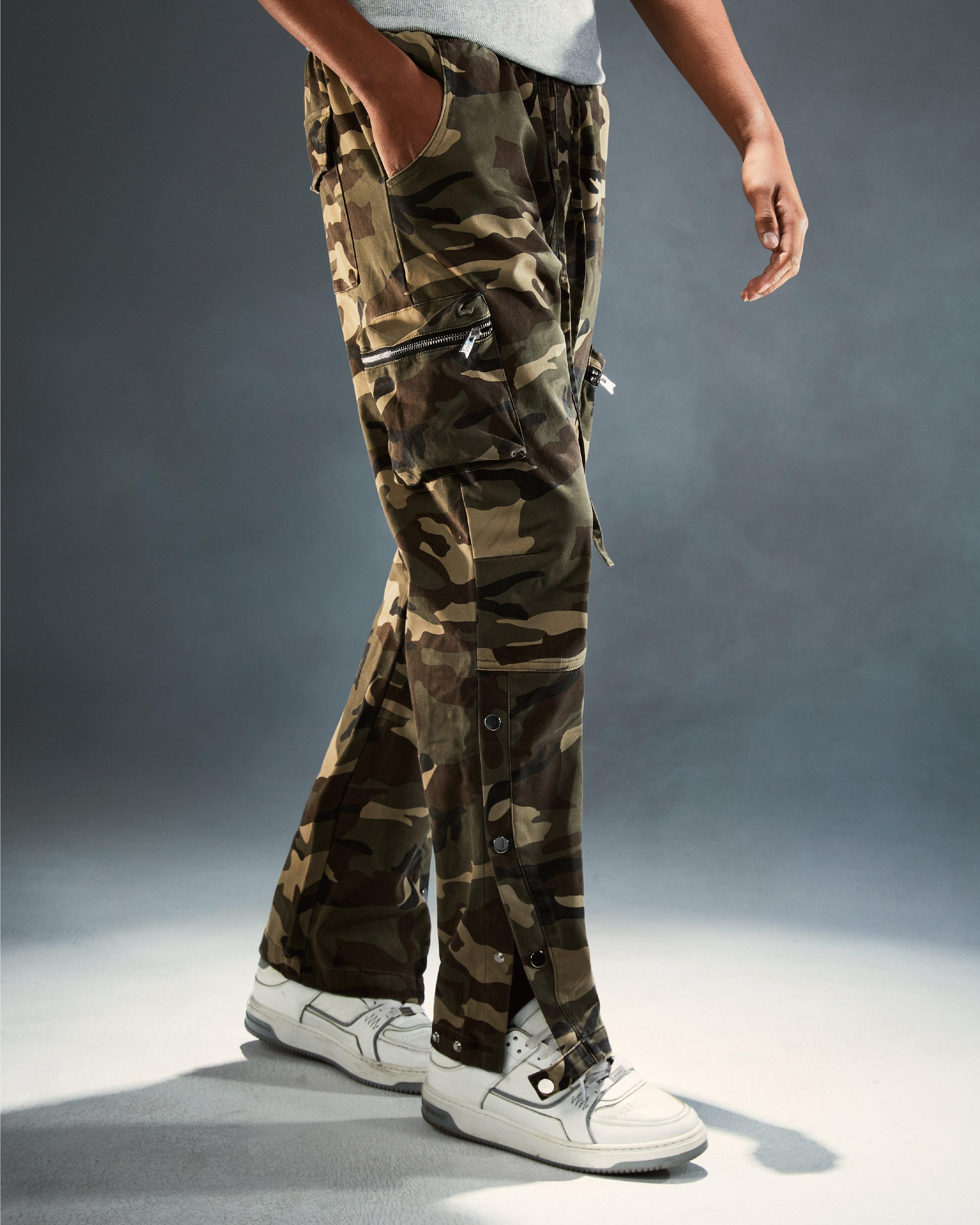 VINTAGE CAMOUFLAGE TROUSERS CAMOUFLAGE GREEN - RESERFF   Vintage Camouflage Trousers Camouflage Green 