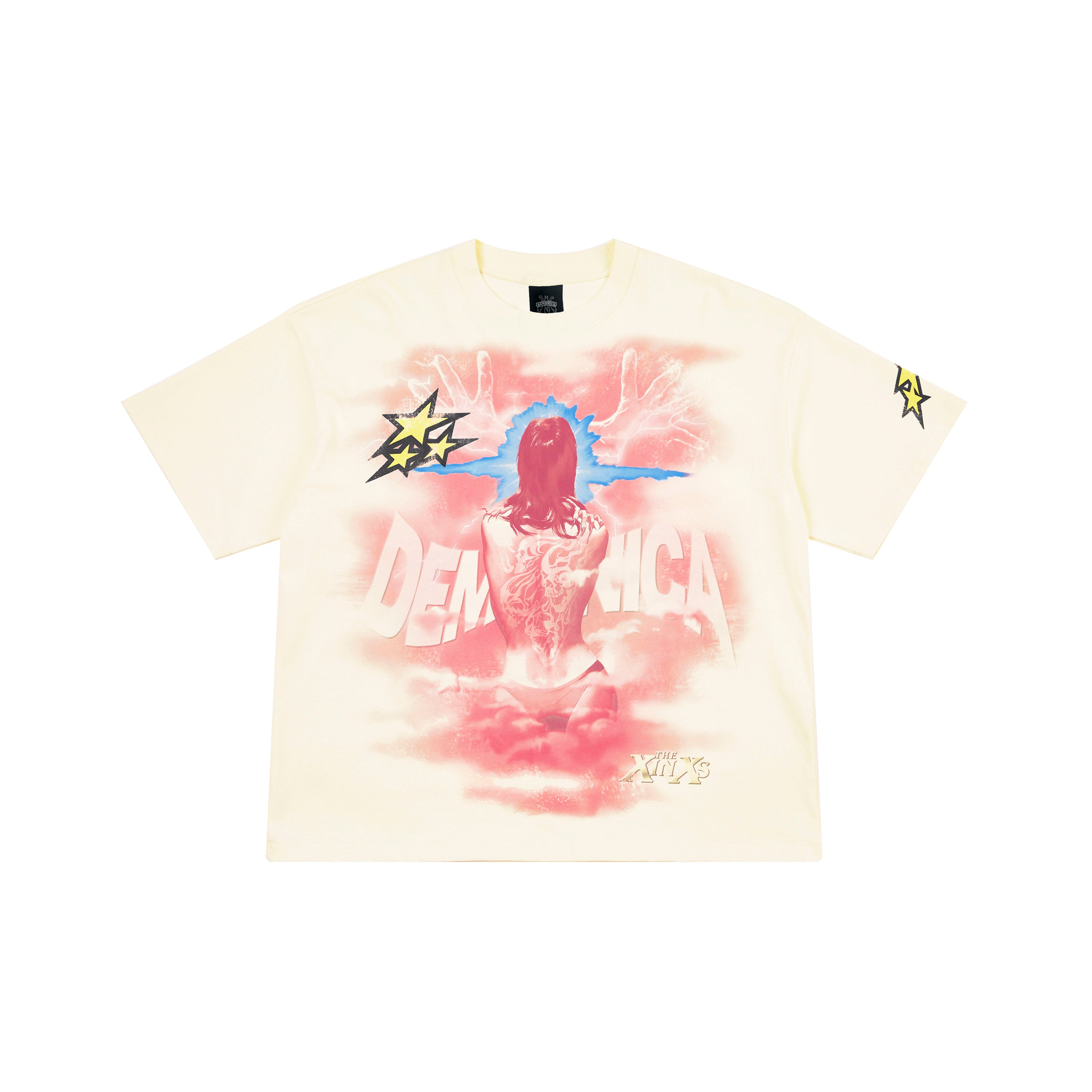LIGHTNING WITCH RETRO ILLUSTRATION LIMITED PRINT SILHOUETTE TEES