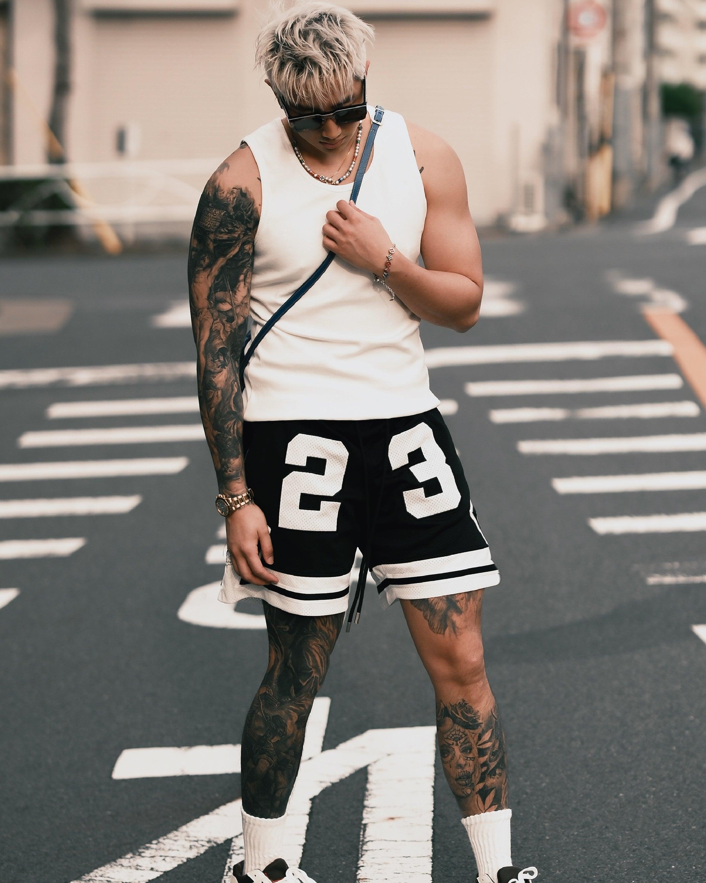 HELL BOXER 23  NORTH CAROLINA LEGEND MESH SHORTS BLACK - RESERFF   Hell Boxer 23 North Carolina Legend Mesh Shorts Black 