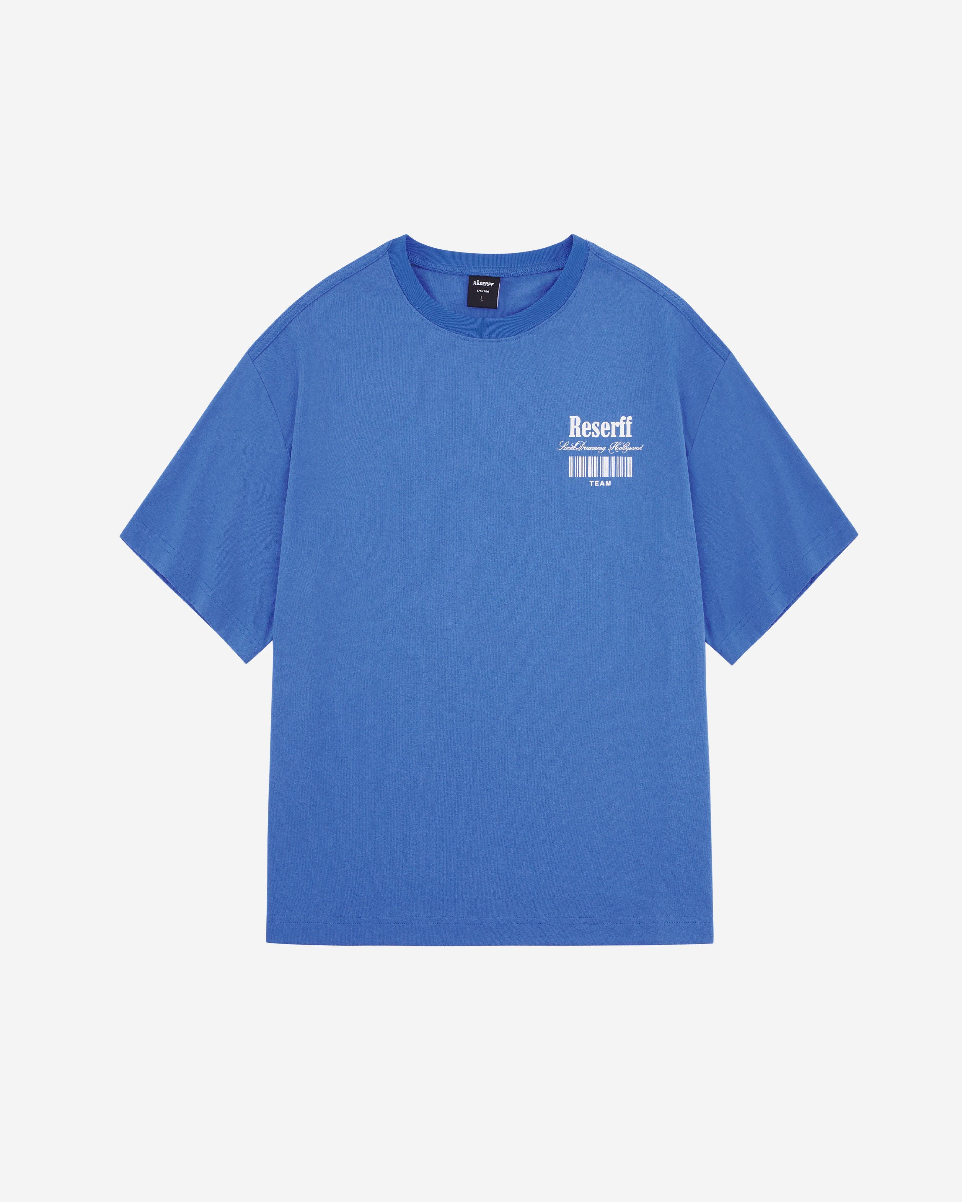 CODE BARCODE PRINTING TEE ELECTRIC BLUE - RESERFF   Code Barcode Printing Tee Electric Blue 