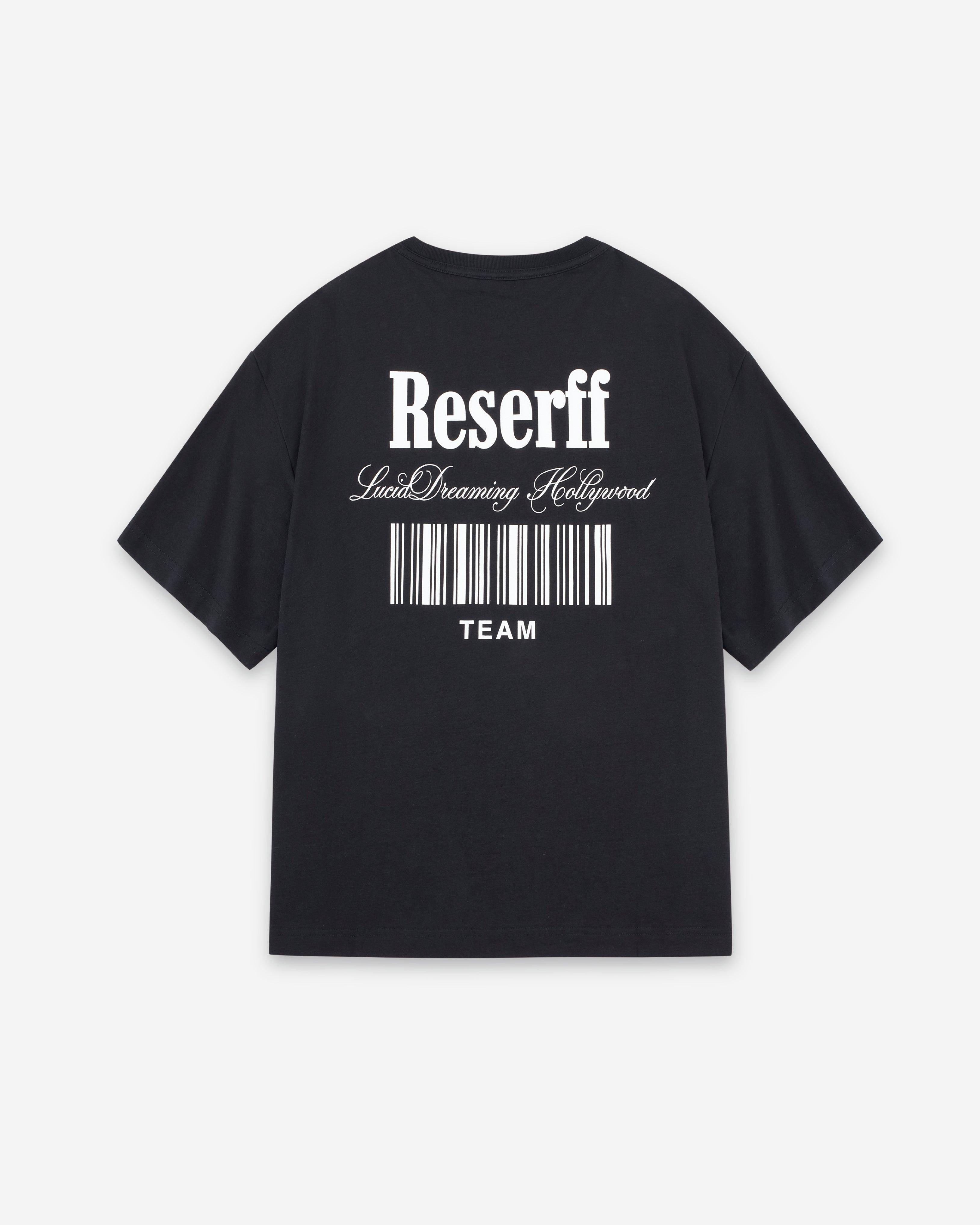 CODE BARCODE PRINTING TEE PURE BLACK AND WHITE CHARACTERS - RESERFF   Code Barcode Printing Tee Pure Black And White Characters 