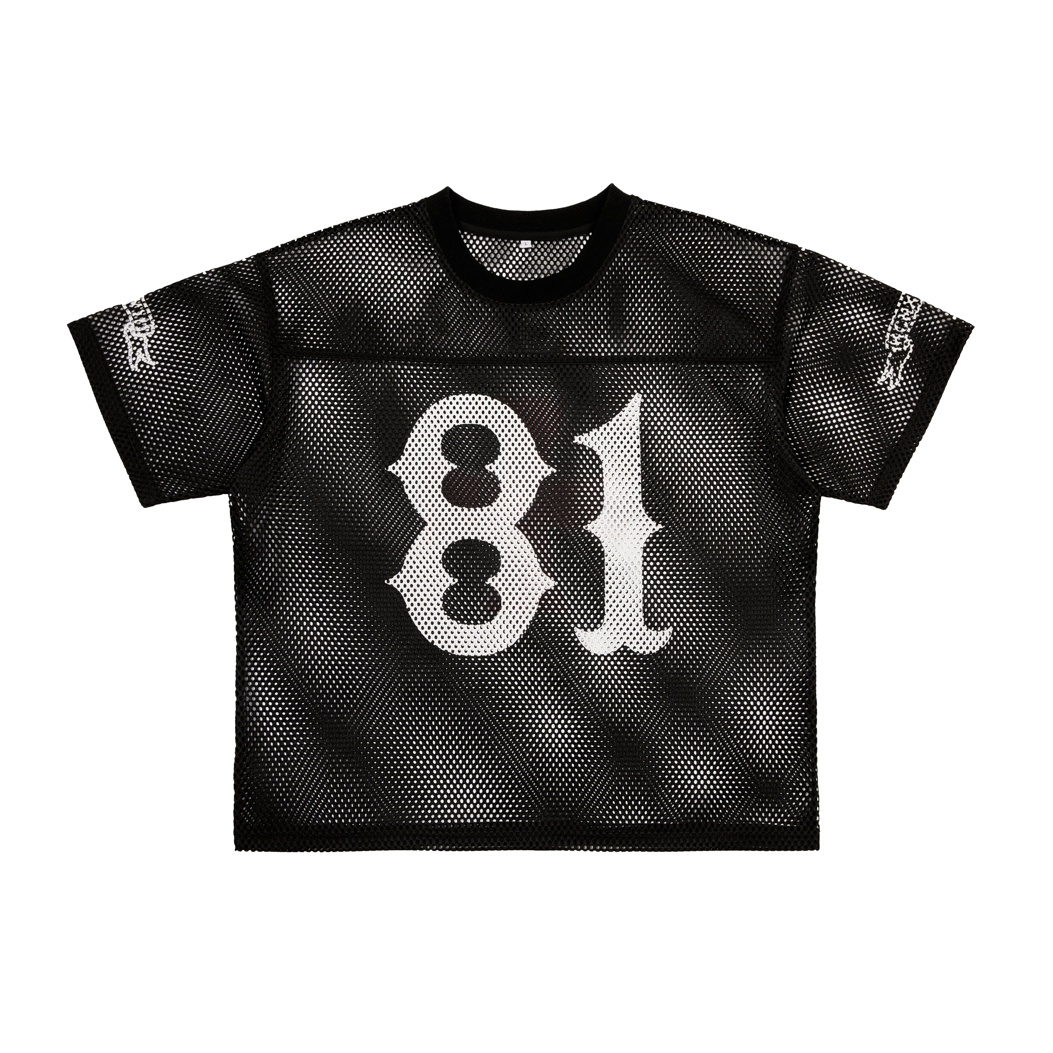ANGEL LIGHT CROSS PRINT MESH JERSEY TEES