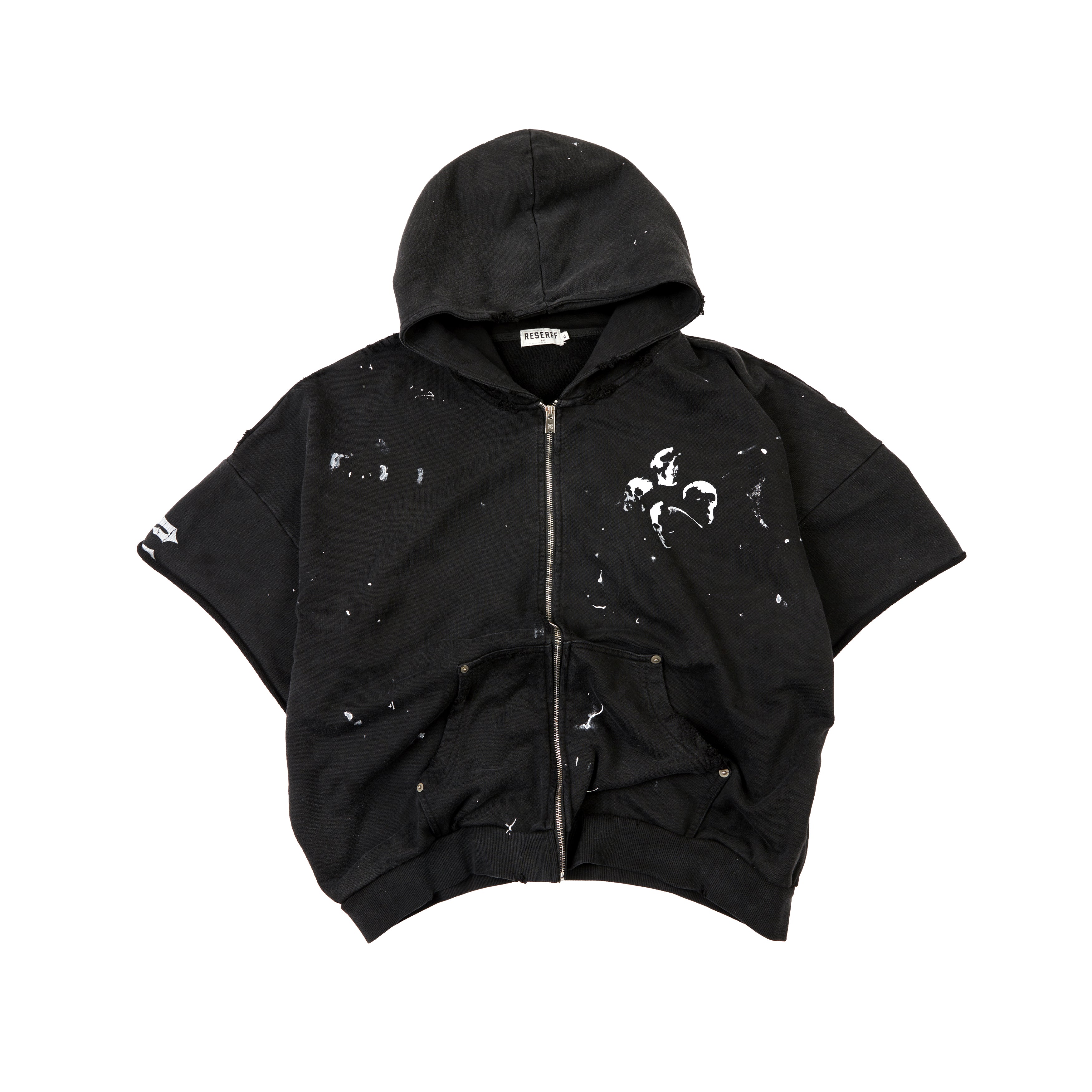 ENDLESS SKELETON INK SPLASH DESTRUCTION THREE-DIMENSIONAL PRINT BOXING HOODIE