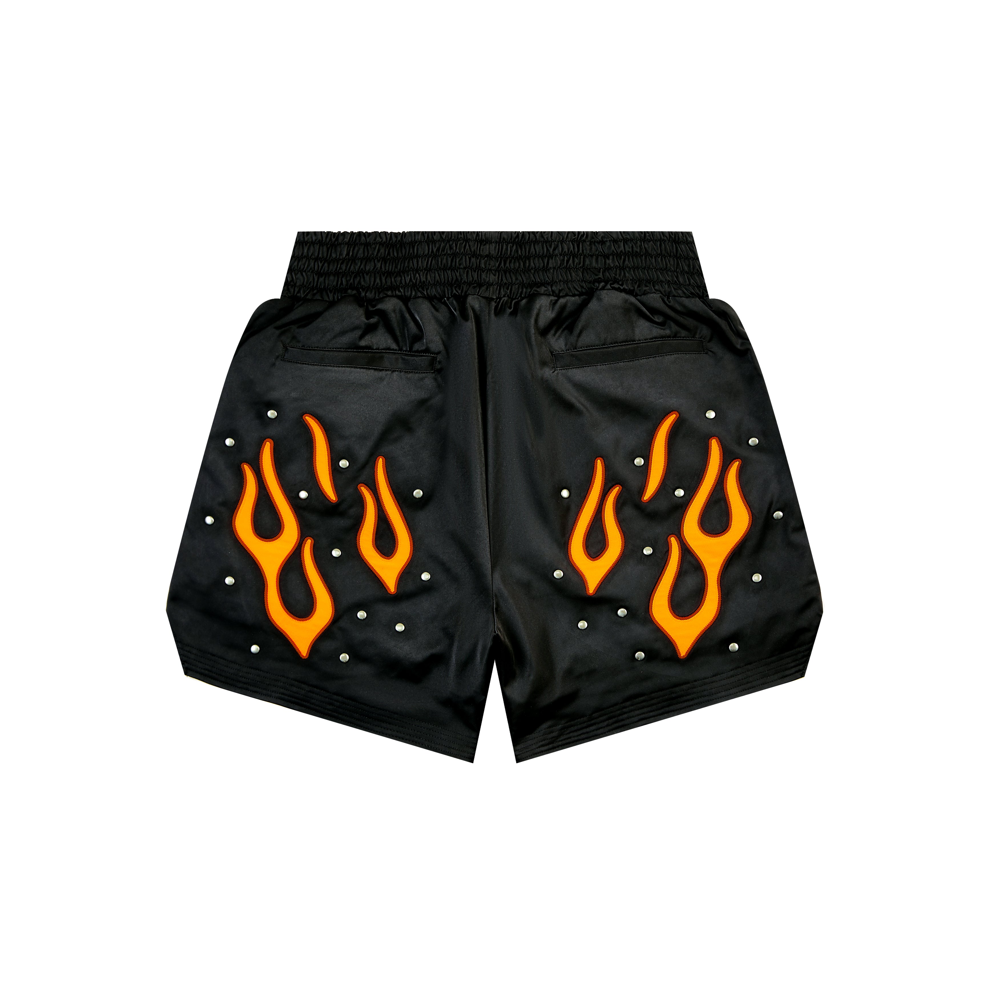 STARLIGHT FLAME VINTAGE FLAME METAL MESH DOUBLE-LAYER SHORTS