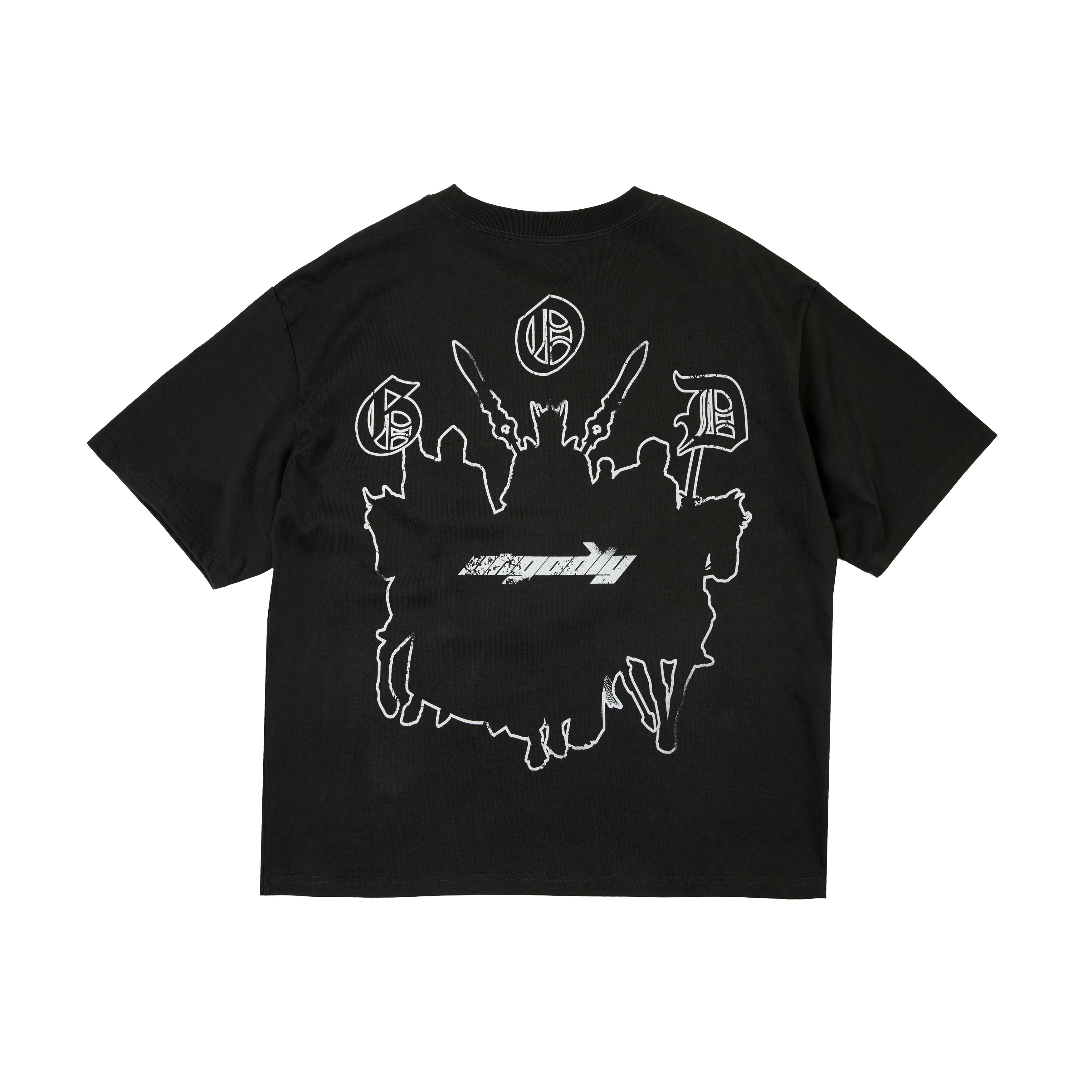 RESERFF SHADOW KNIGHT 3D PEARL HAND-PAINTED ILLUSTRATION TEES