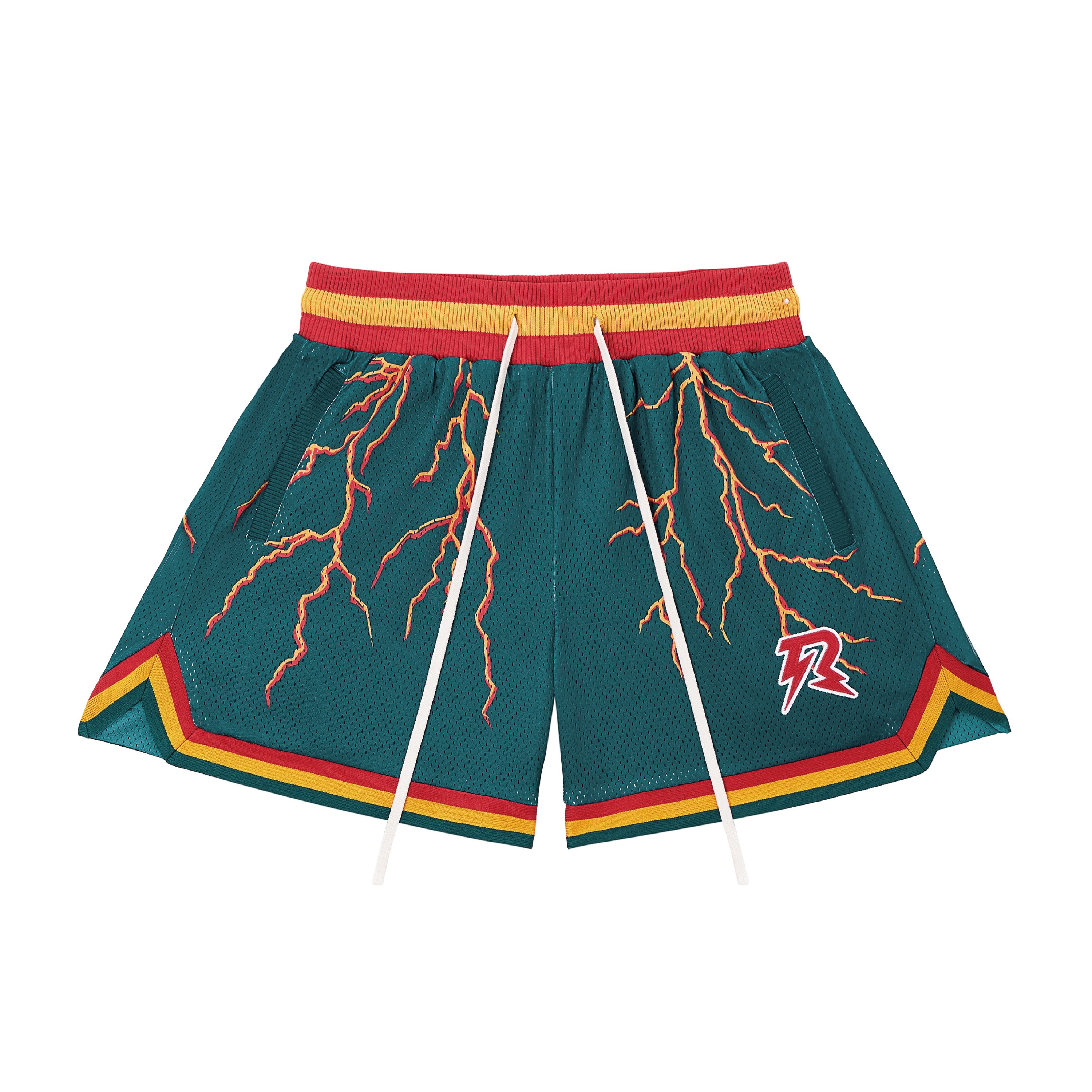 R LIGHTNING MESH SHORTS