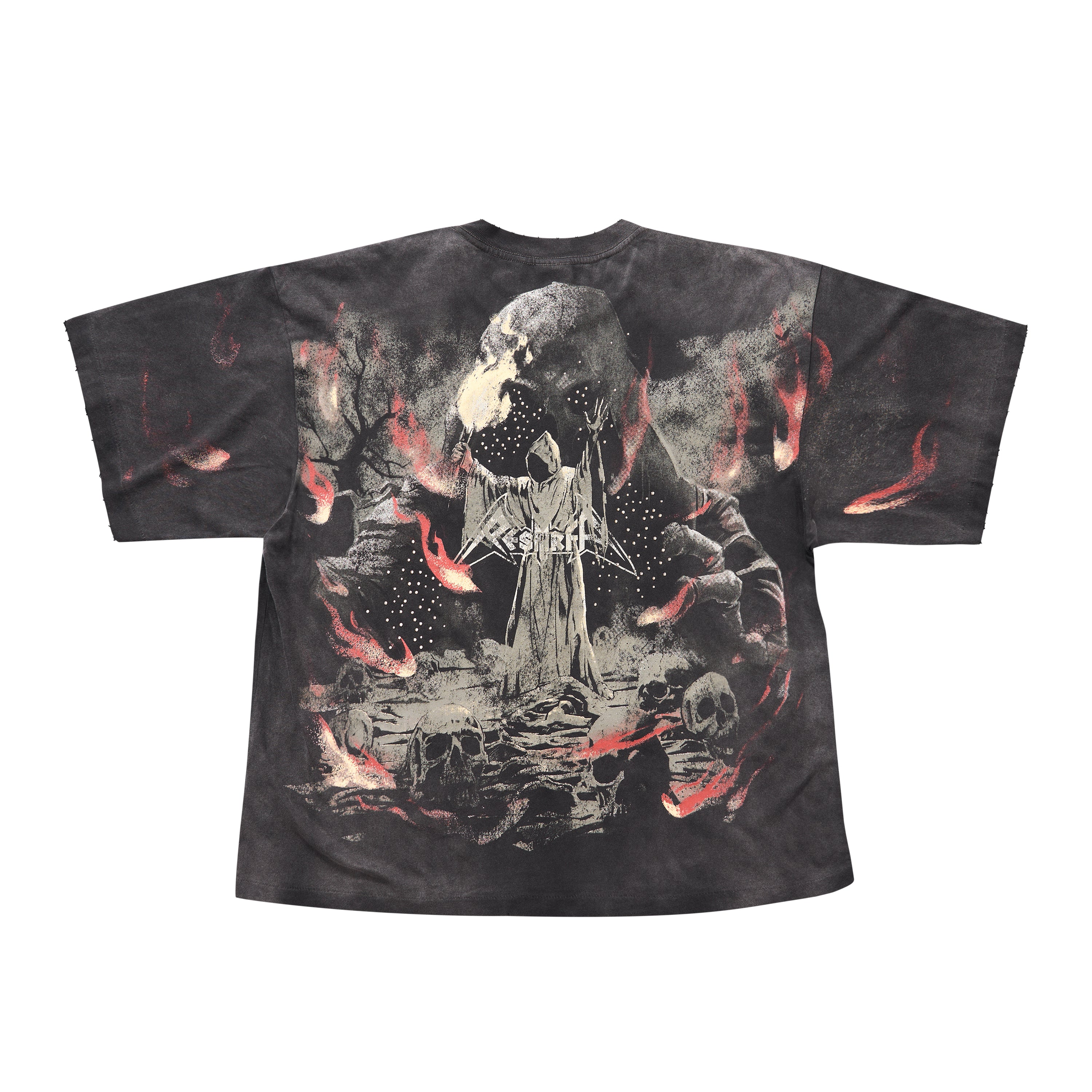 STARLIGHT MAGE 3D DIAMOND HAND-PAINTED VINTAGE OVERSIZED SHORT-SLEEVED T-SHIRT