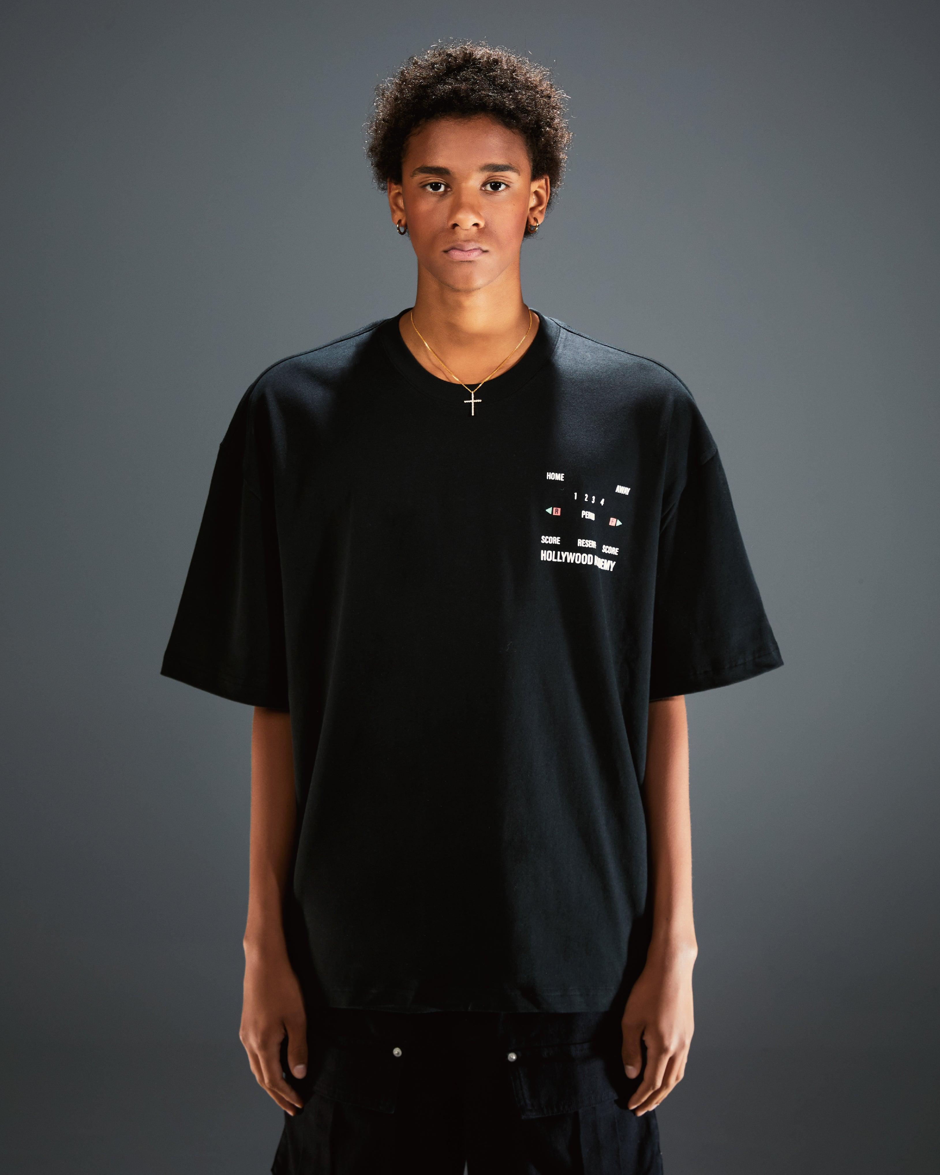 SCORE PRINTING TEE PURE BLACK - RESERFF   Score Printing Tee Pure Black 