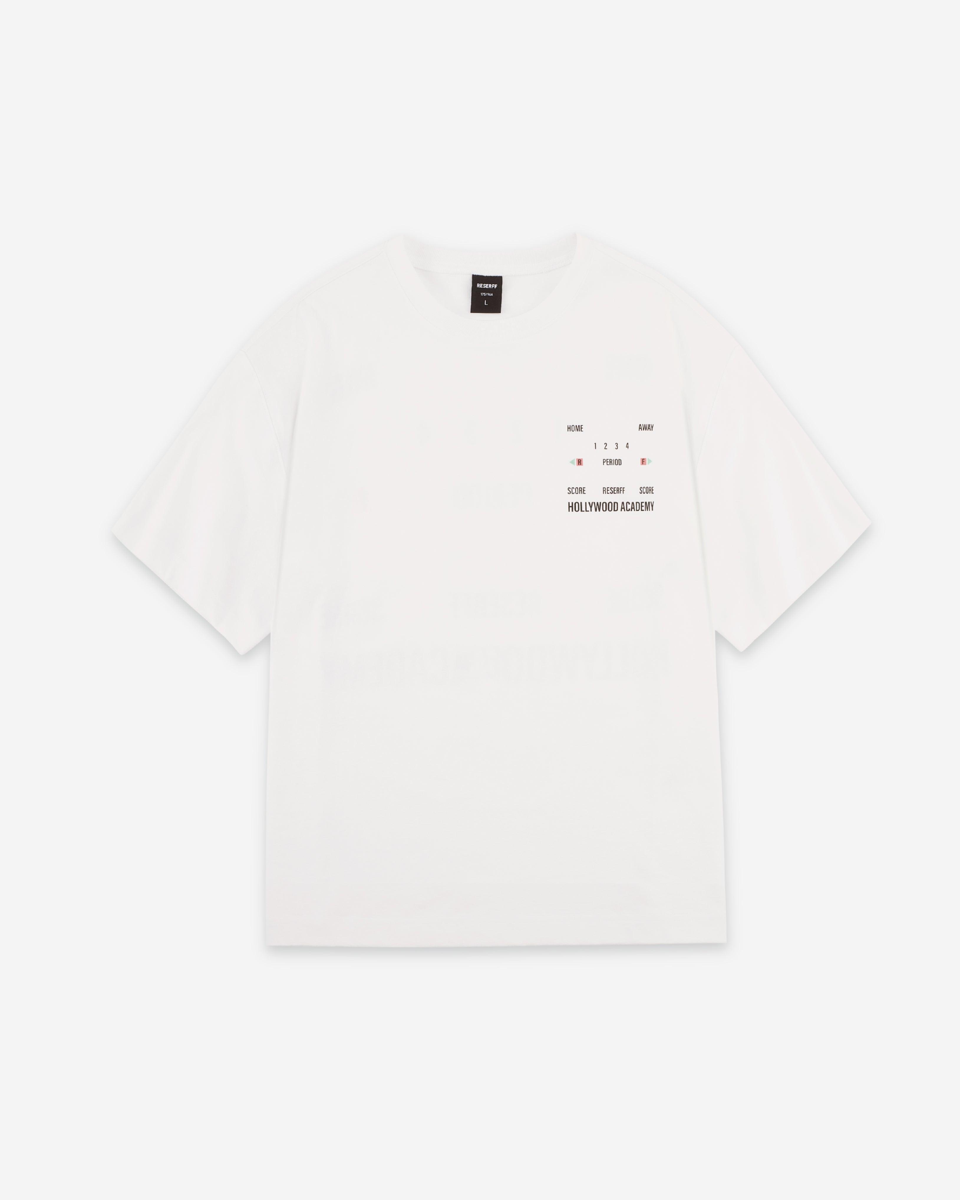 SCORE PRINTING TEE PURE WHITE - RESERFF   Score Printing Tee Pure White 