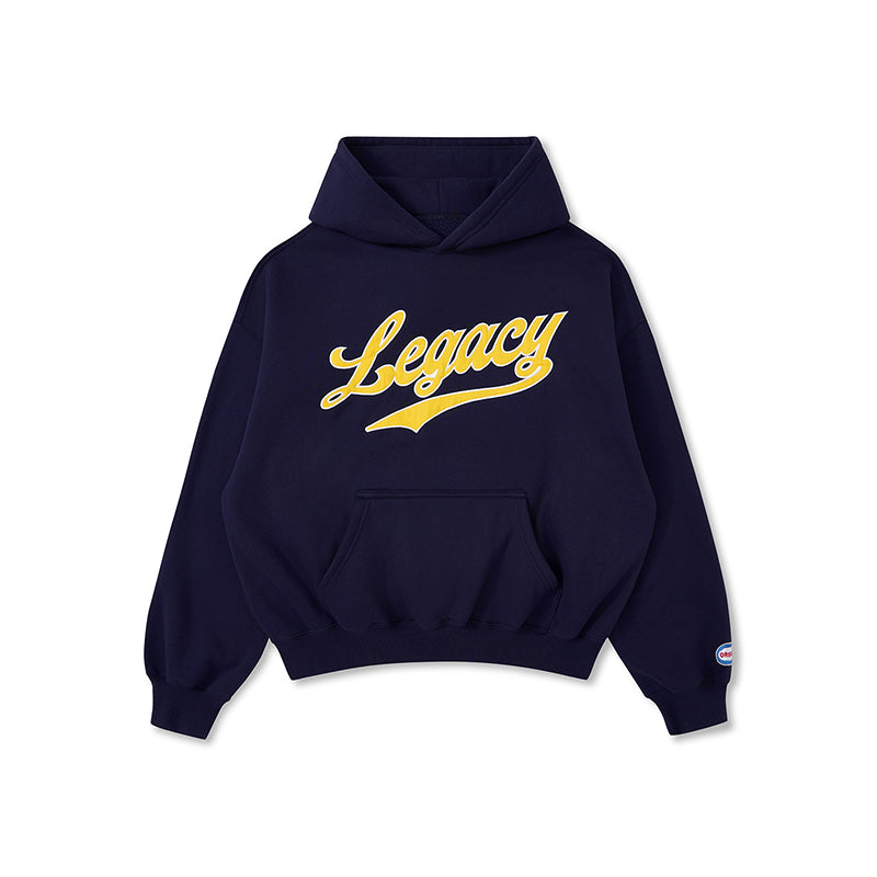 RESERFF X AVIA COLLABORATION VINTAGE PATCH EMBROIDERY PRINT FLEECE-LINED HOODIE HEAVYWEIGHT HOODIE JACKET